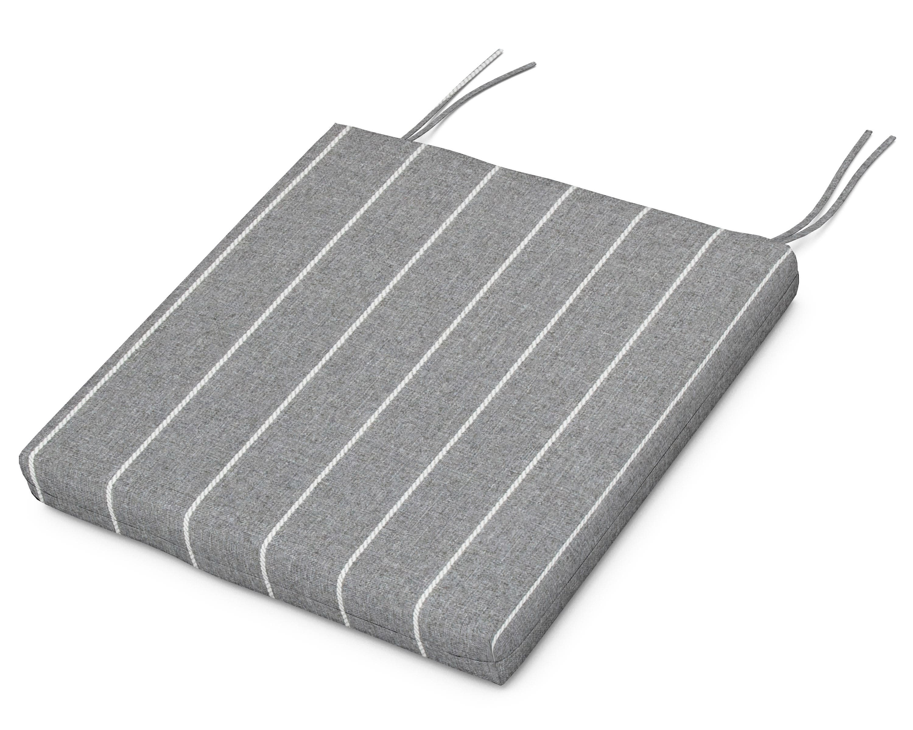 Prescott Standard Seat Cushion - 17.25"D x 18.25"W x 2.5"H in Pencil Pewter
