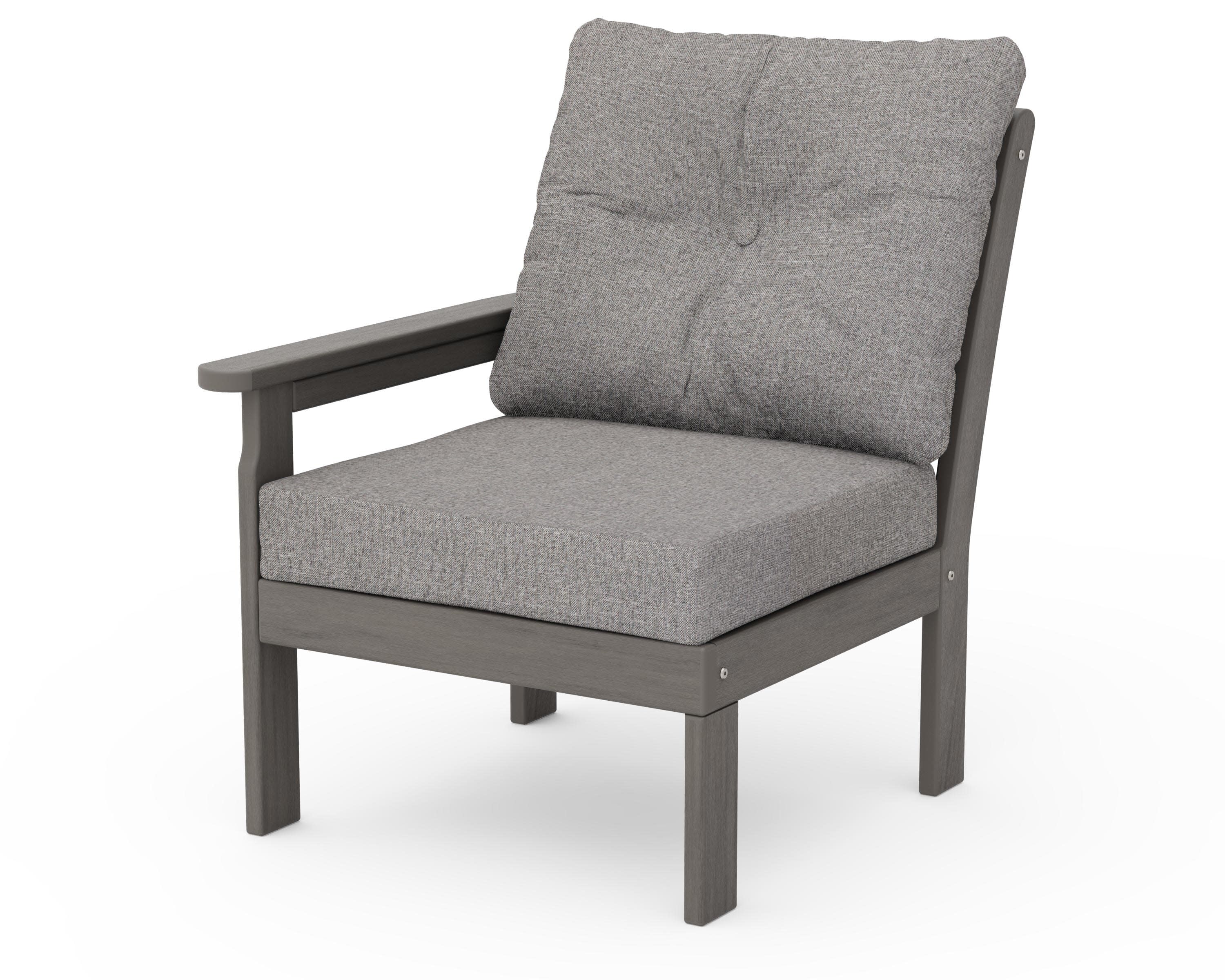 Vineyard Modular Left Arm Chair in Driftwood / Grey Mist