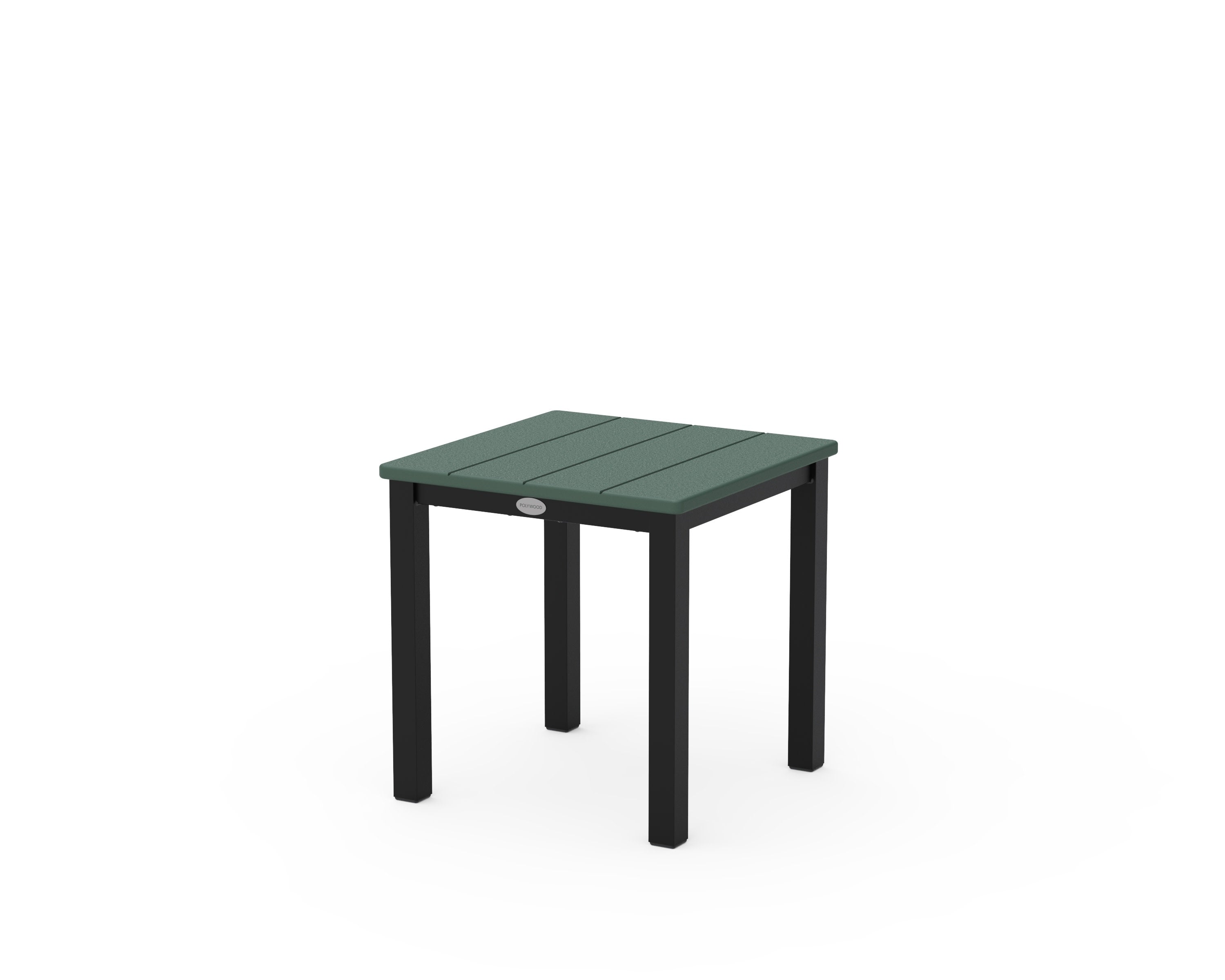Main Street 18" Side Table in Black / Green