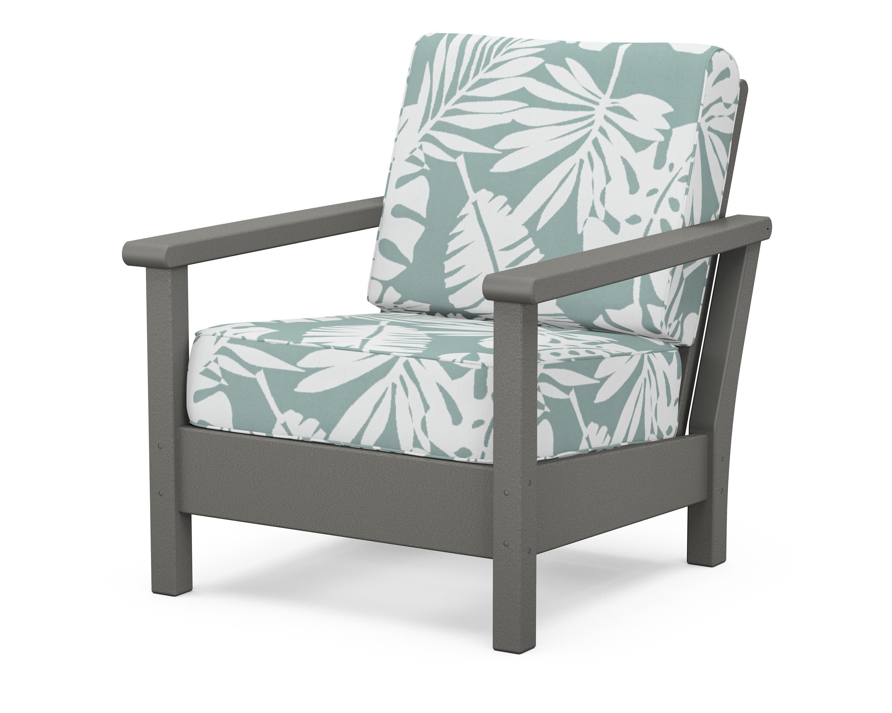 Harbour Deep Seating Chair in Slate Grey / Leaf Glacier Spa