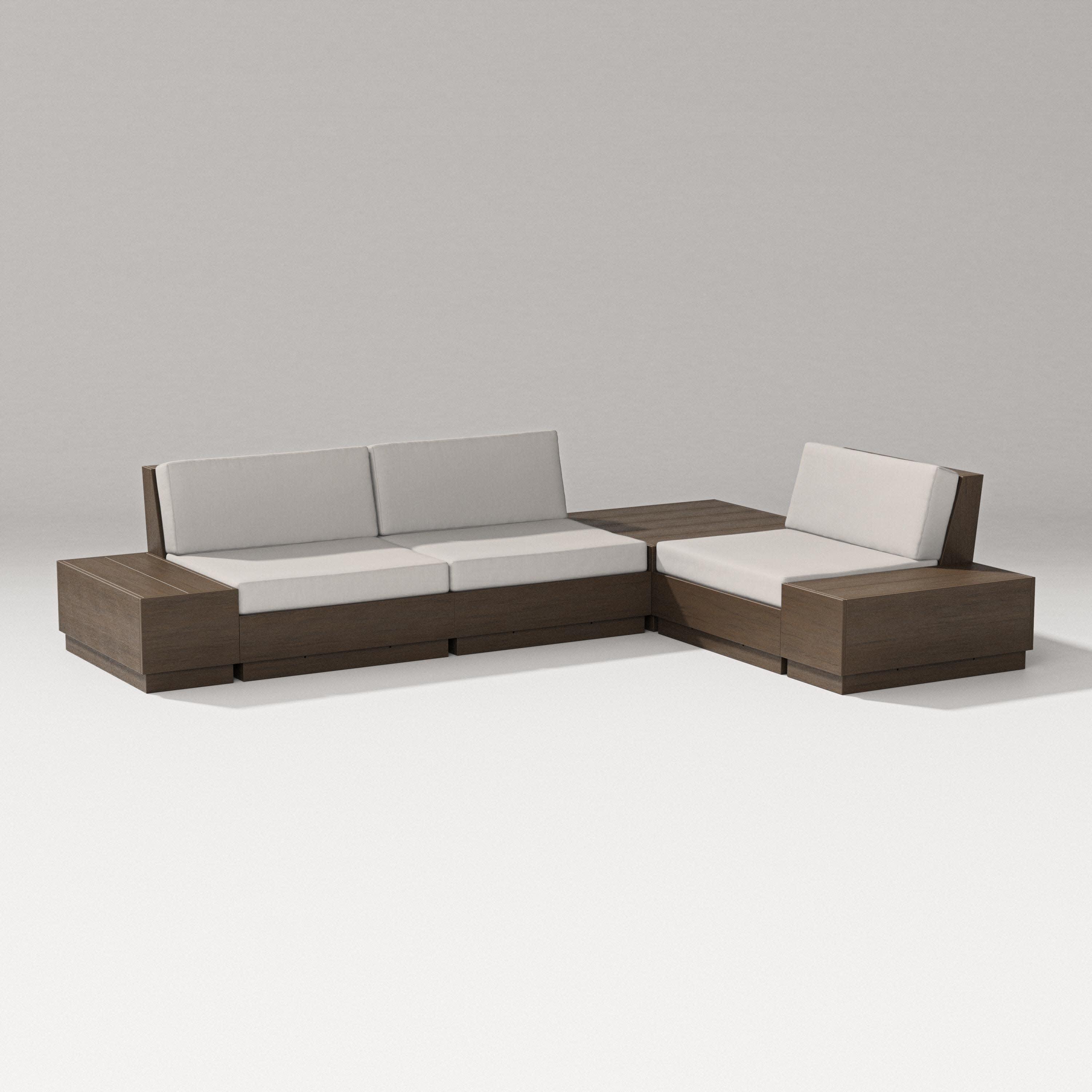 Elevate 6-Piece Corner Sectional in Kona / Cast Ash