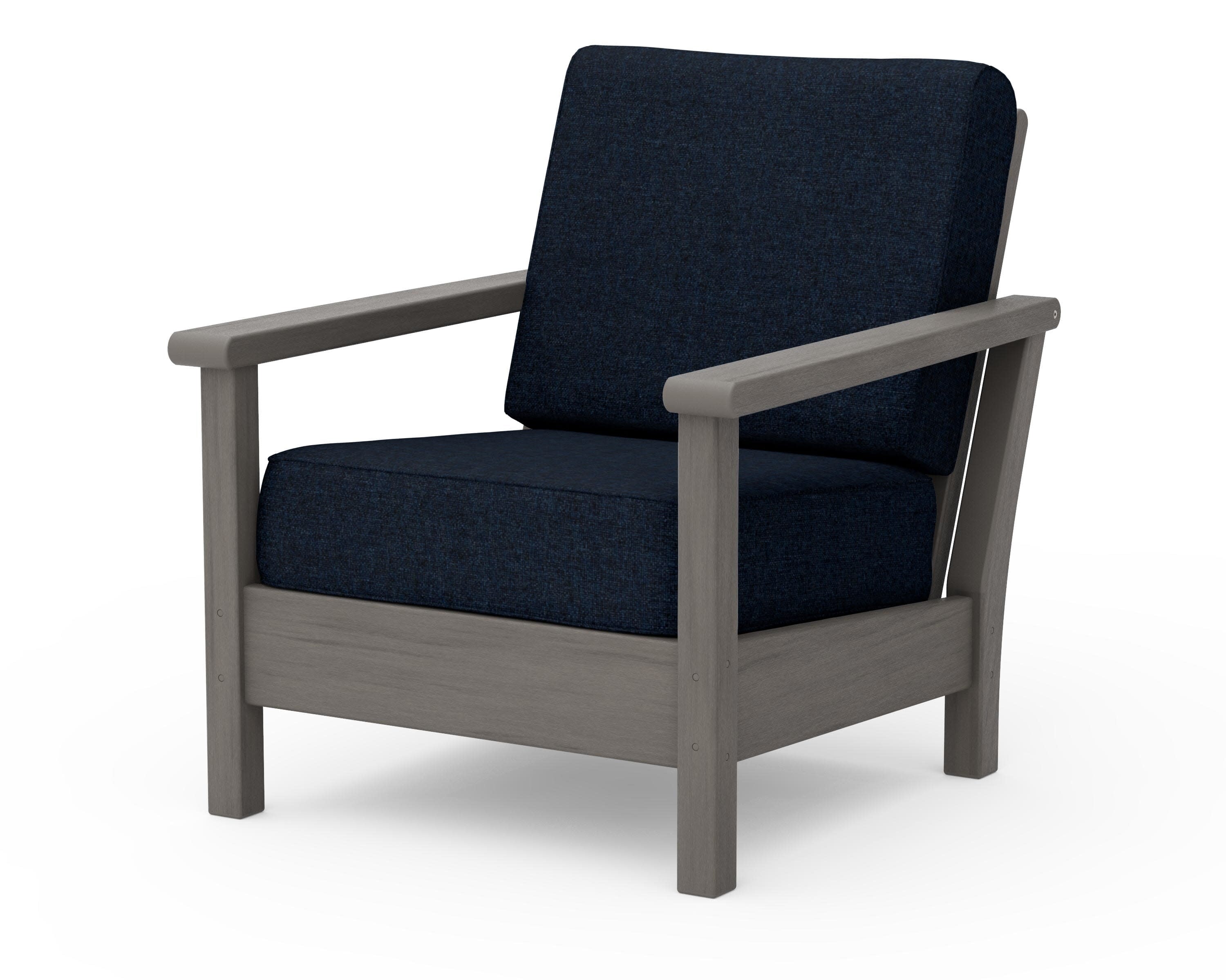 Harbour Deep Seating Chair in Driftwood / Marine Indigo