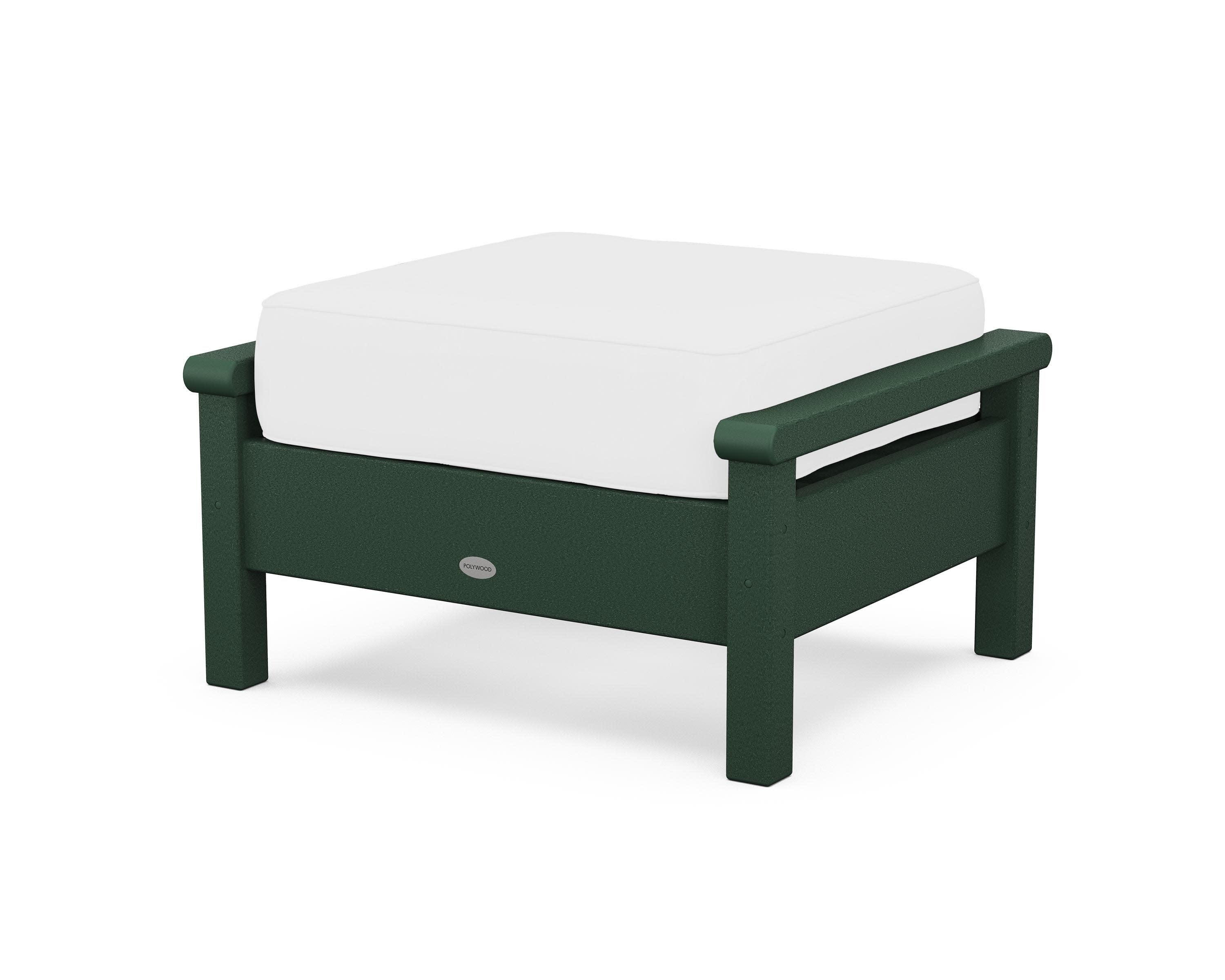 Harbour Deep Seating Ottoman in Green / Natural