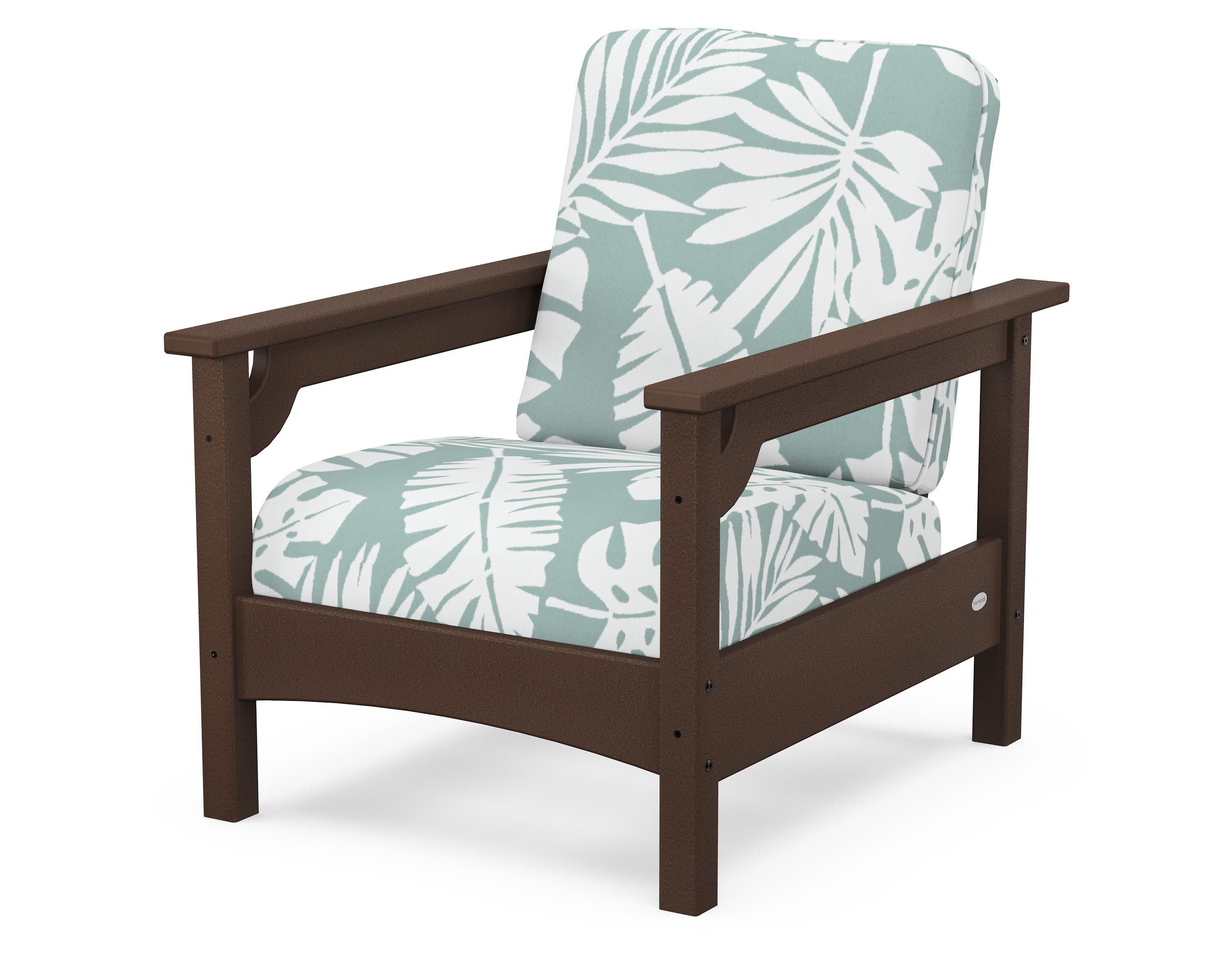 Club Chair in Mahogany / Leaf Glacier Spa