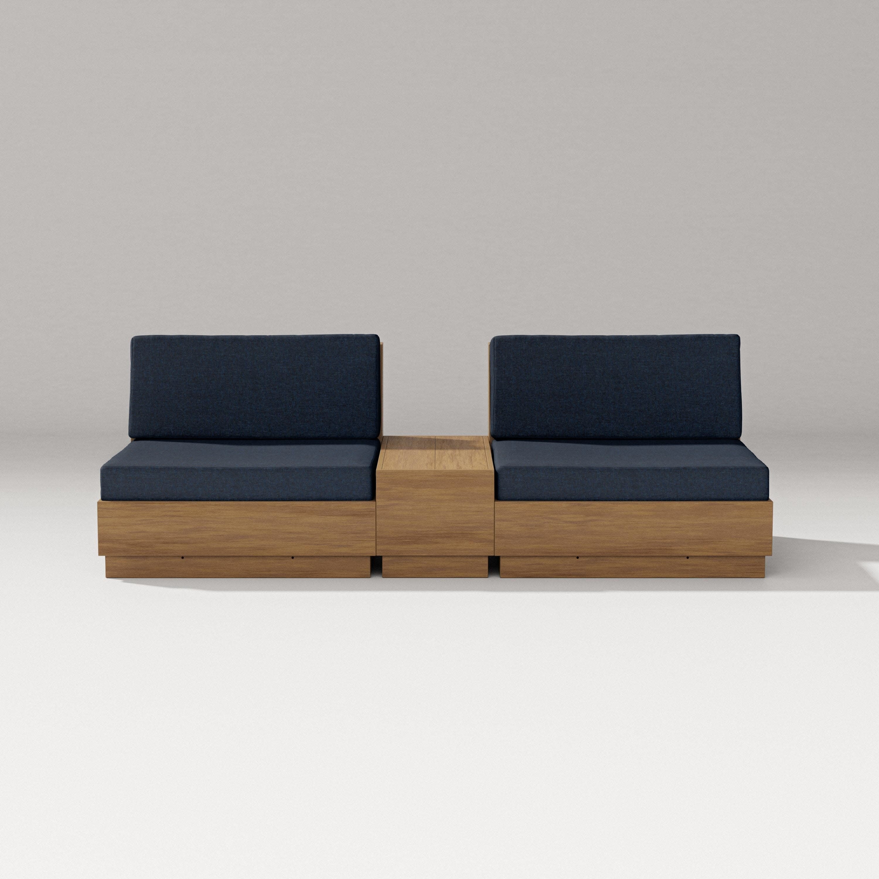 Elevate Lounge Chair Set in Natural / Marine Indigo