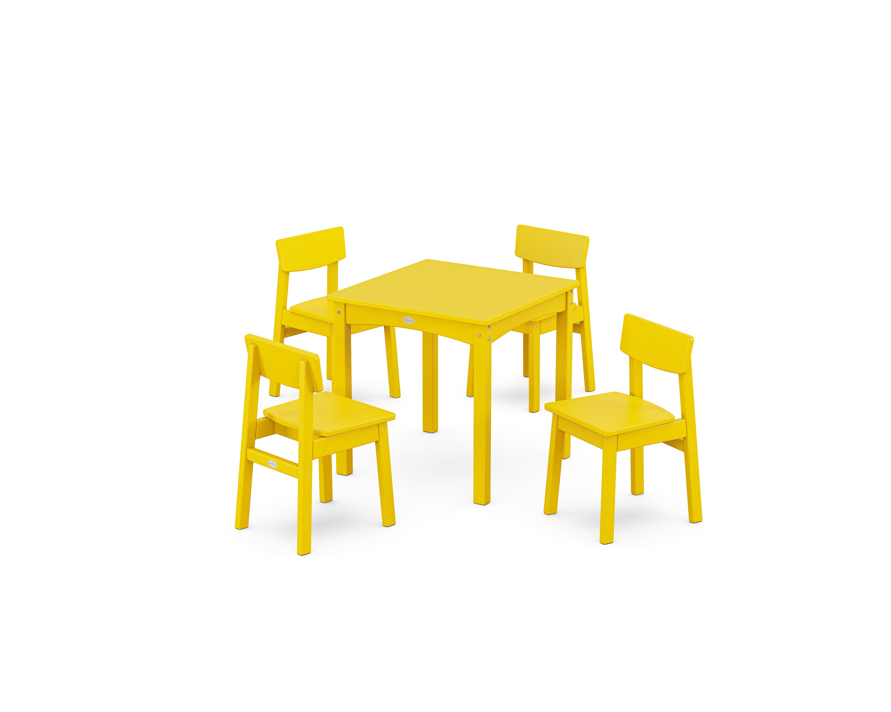 Modern Studio Kids 5-Piece Dining Set in Lemon