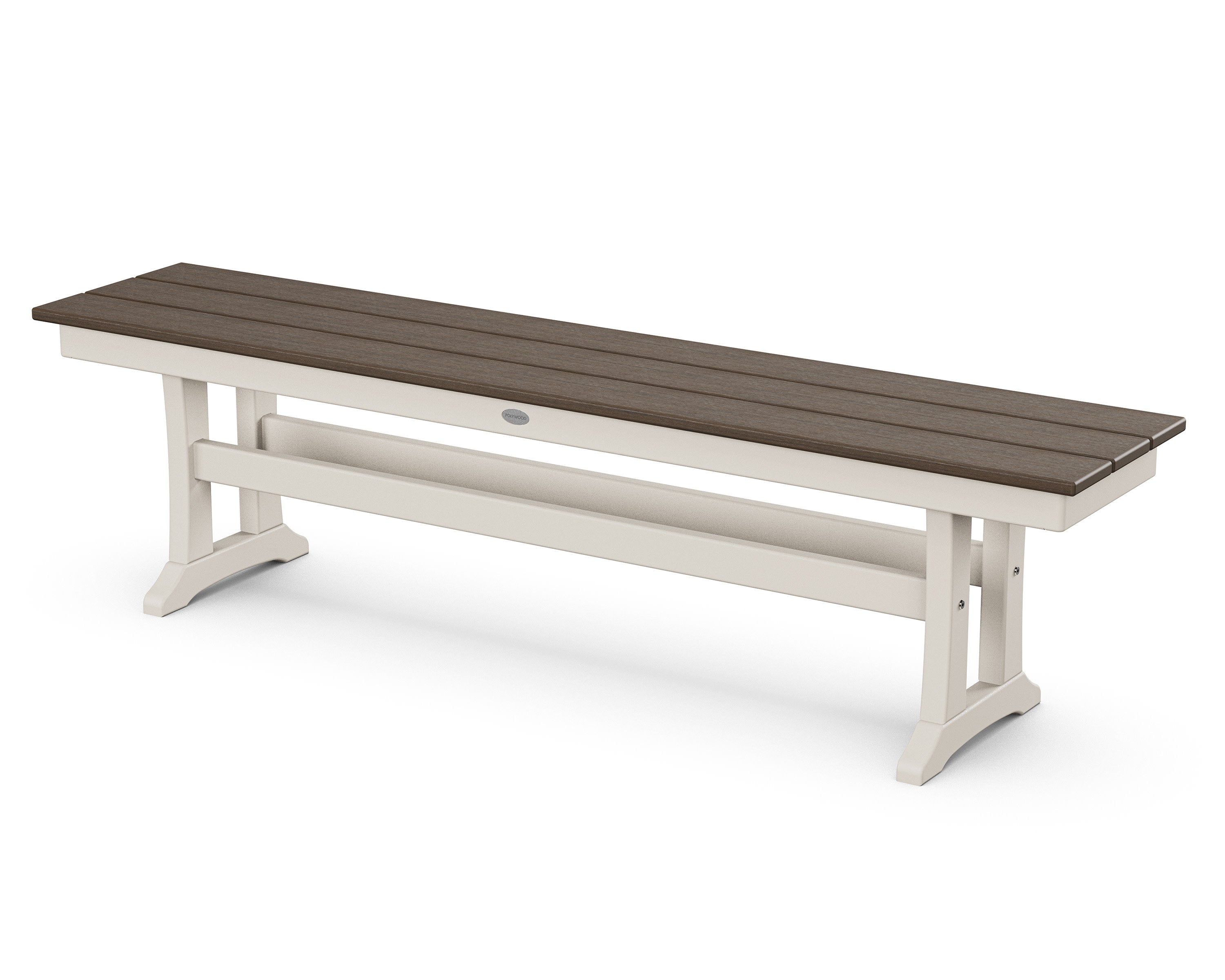 Farmhouse Trestle 65" Bench in Sand / Kona