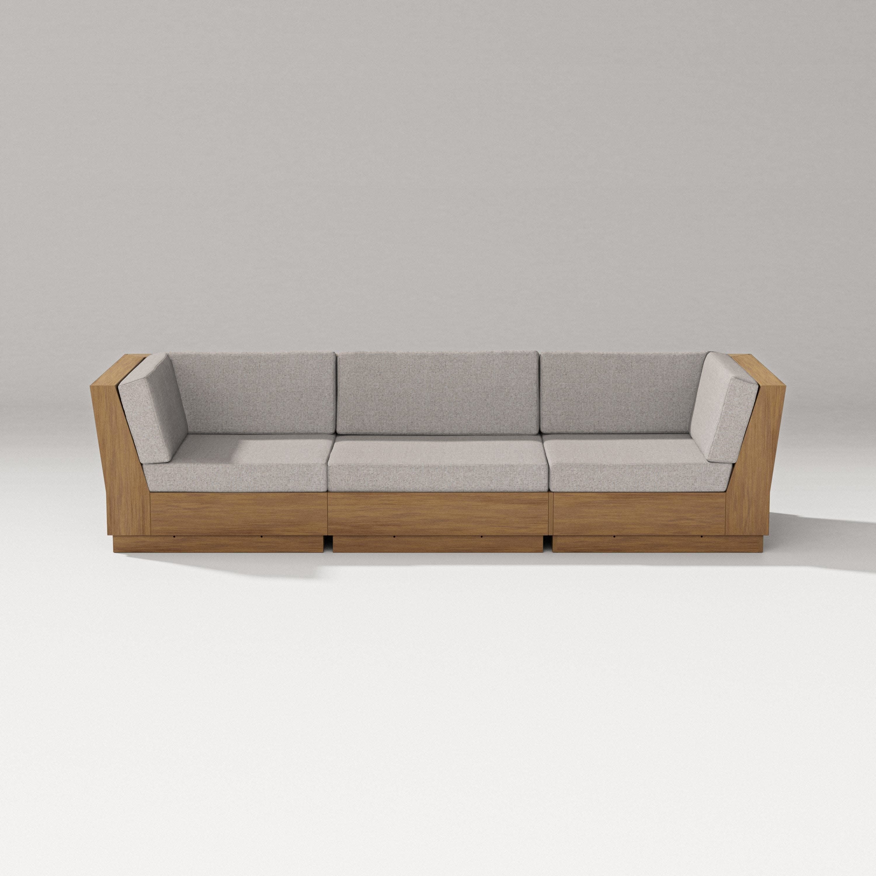 Elevate Sofa Sectional in Natural / Weathered Tweed