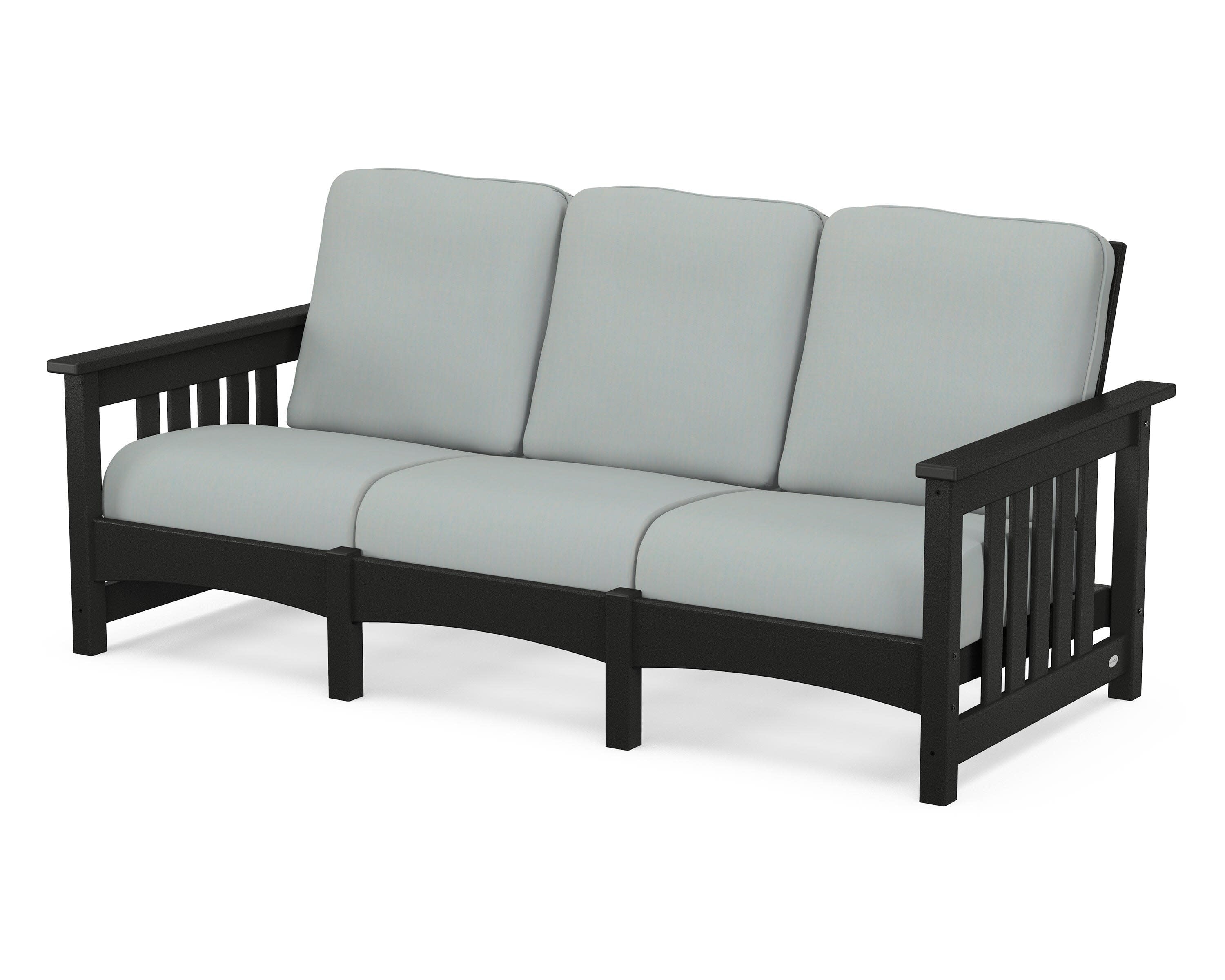 Club Mission Sofa in Black / Spa