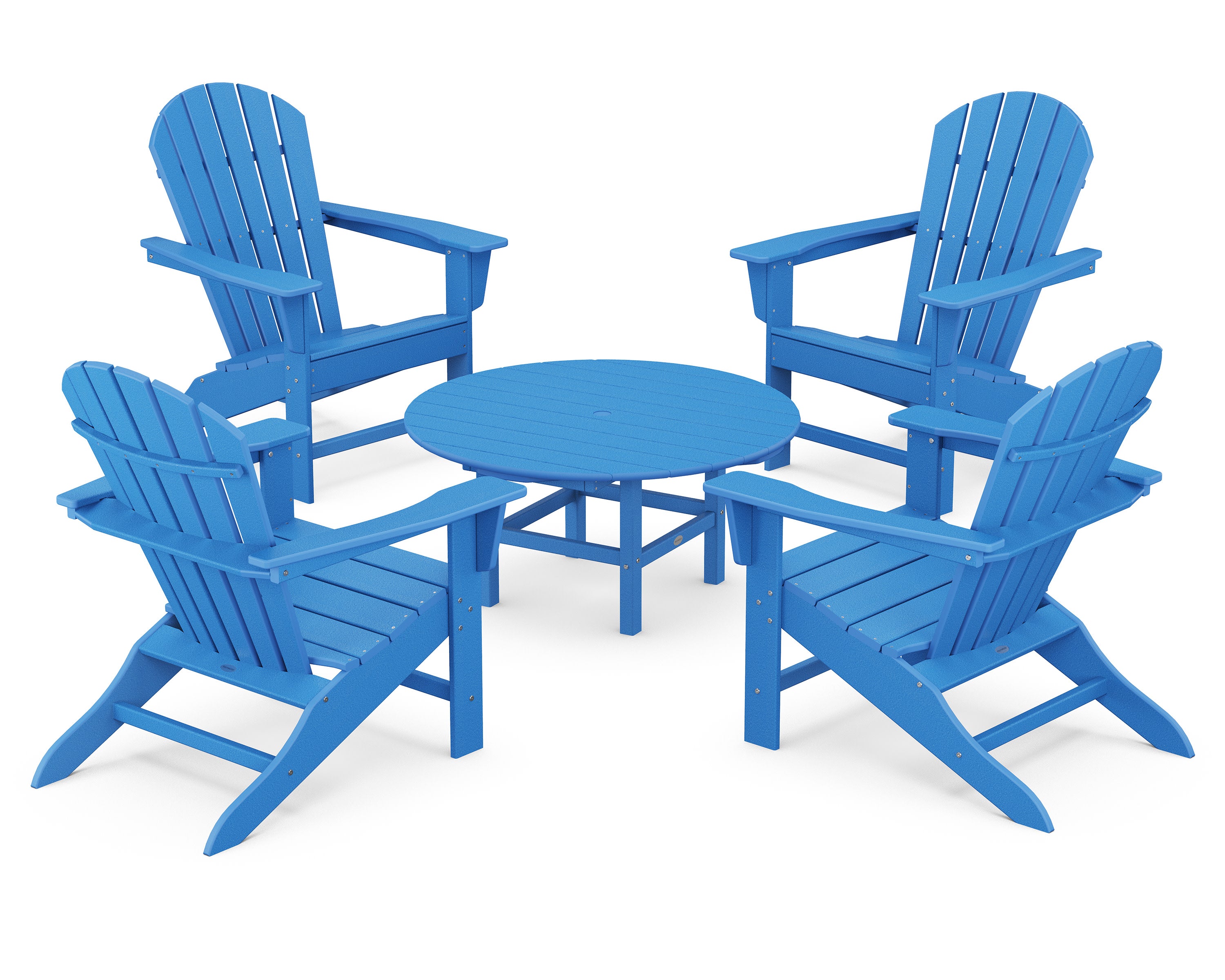 South Beach 5-Piece Conversation Group in Pacific Blue