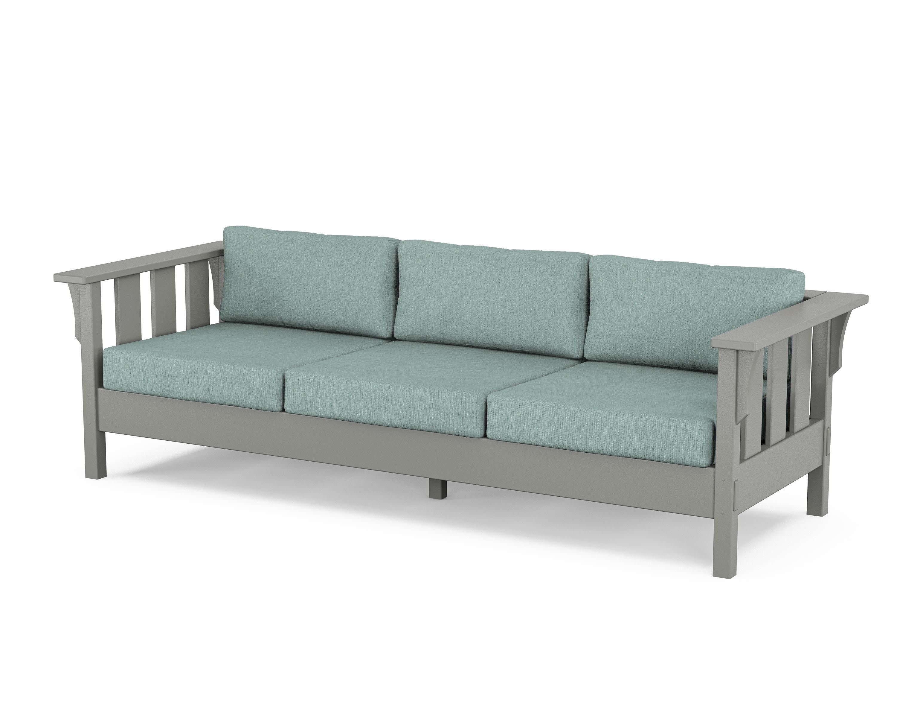 Acadia Deep Seating Sofa in Slate Grey / Glacier Spa