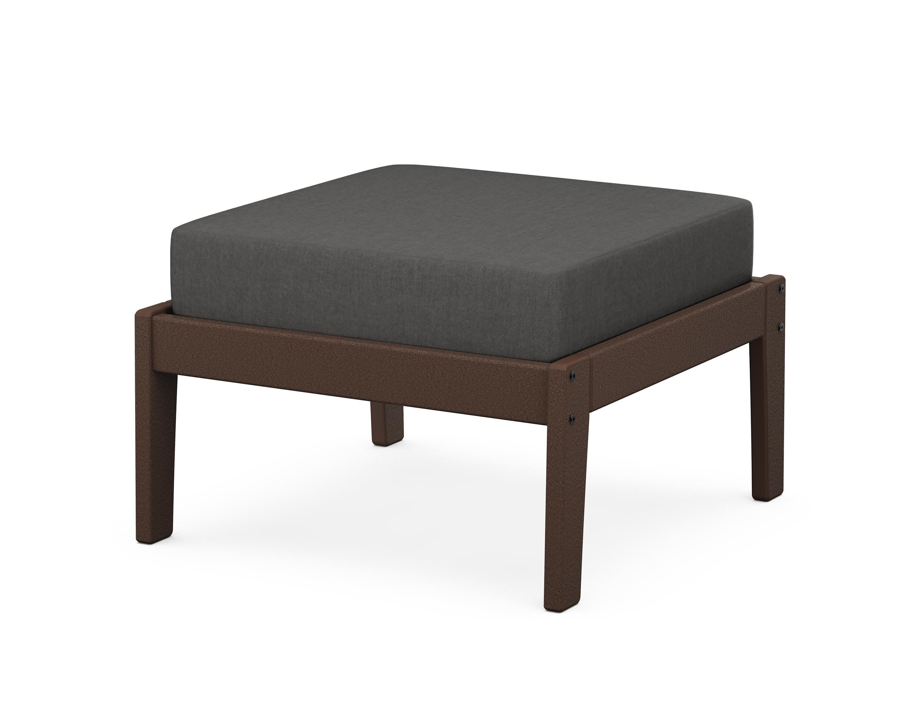 Deep Seating Ottoman in Mahogany / Spectrum Carbon
