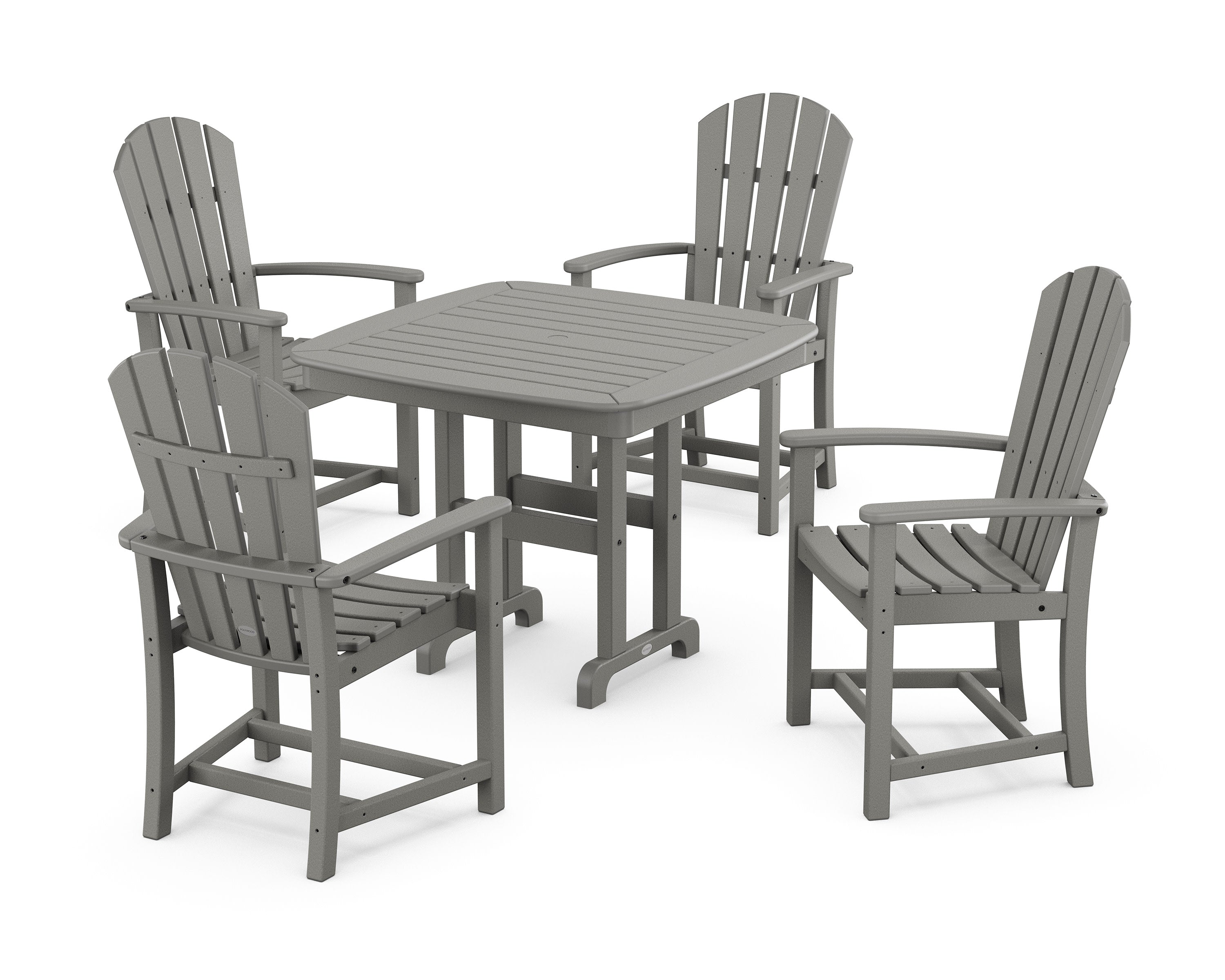 Palm Coast 5-Piece Dining Set in Slate Grey