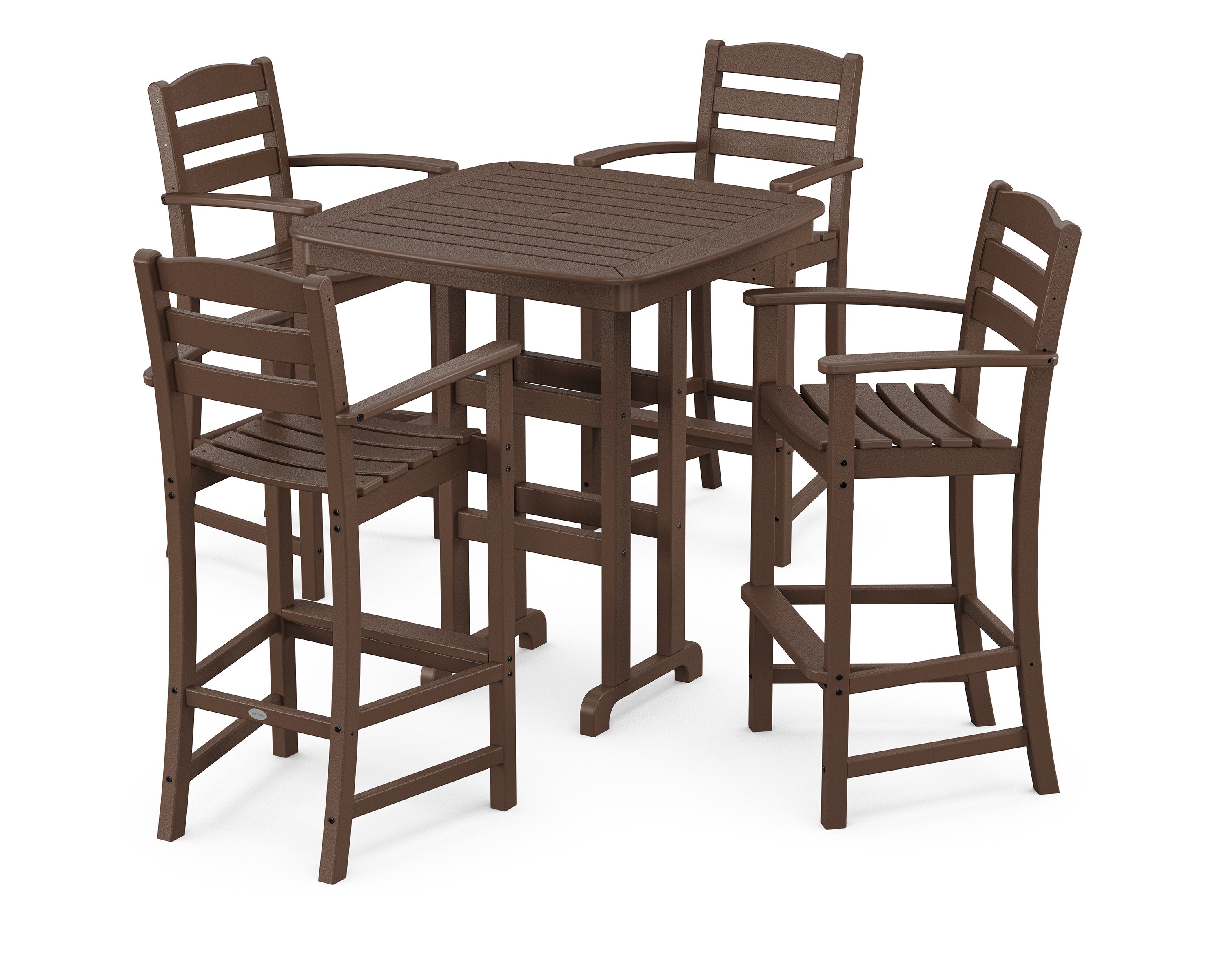La Casa Caf 5-Piece Bar Set in Mahogany