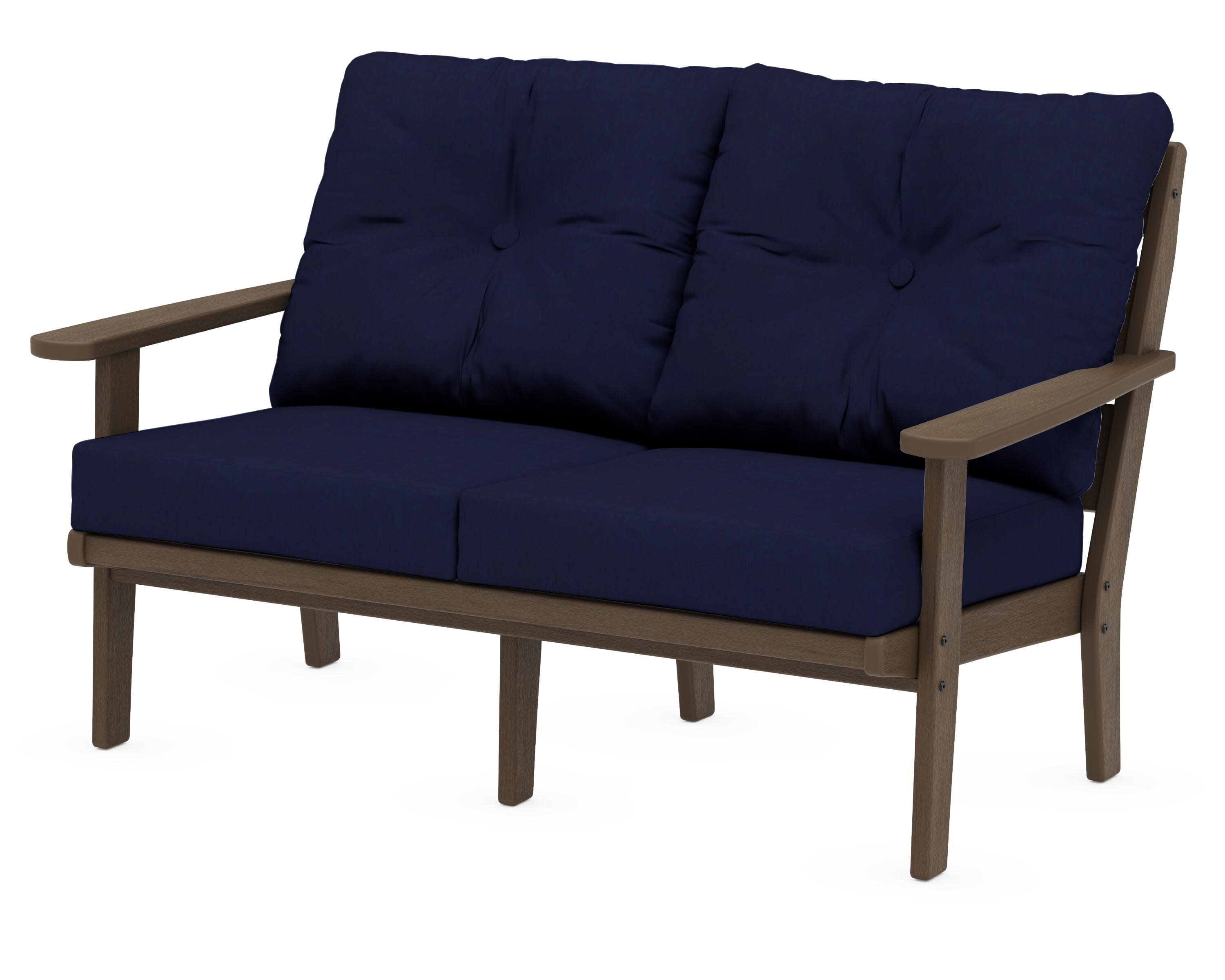 Lakeside Deep Seating Loveseat in Kona / Navy