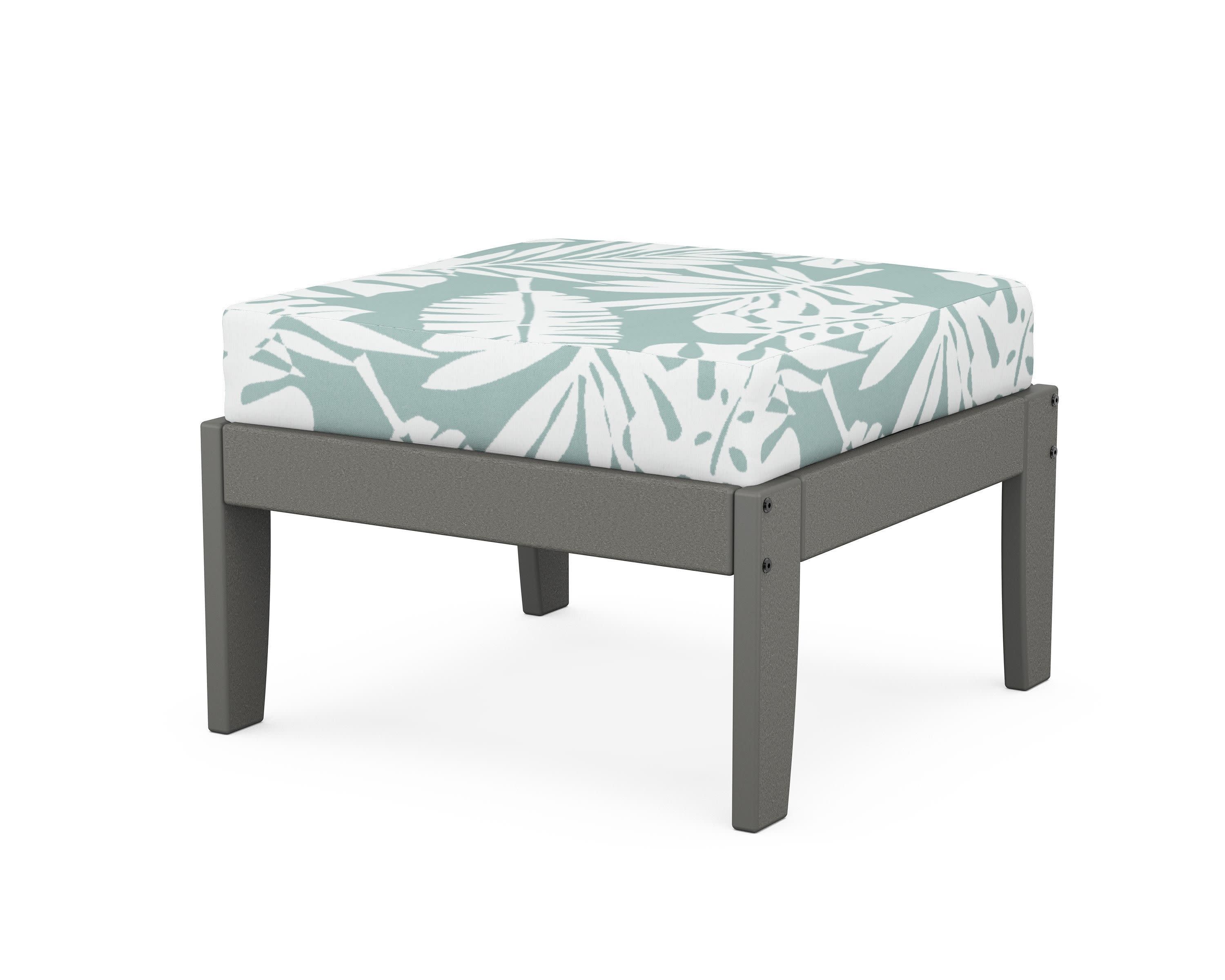 Modular Ottoman - Classic in Slate Grey / Leaf Glacier Spa