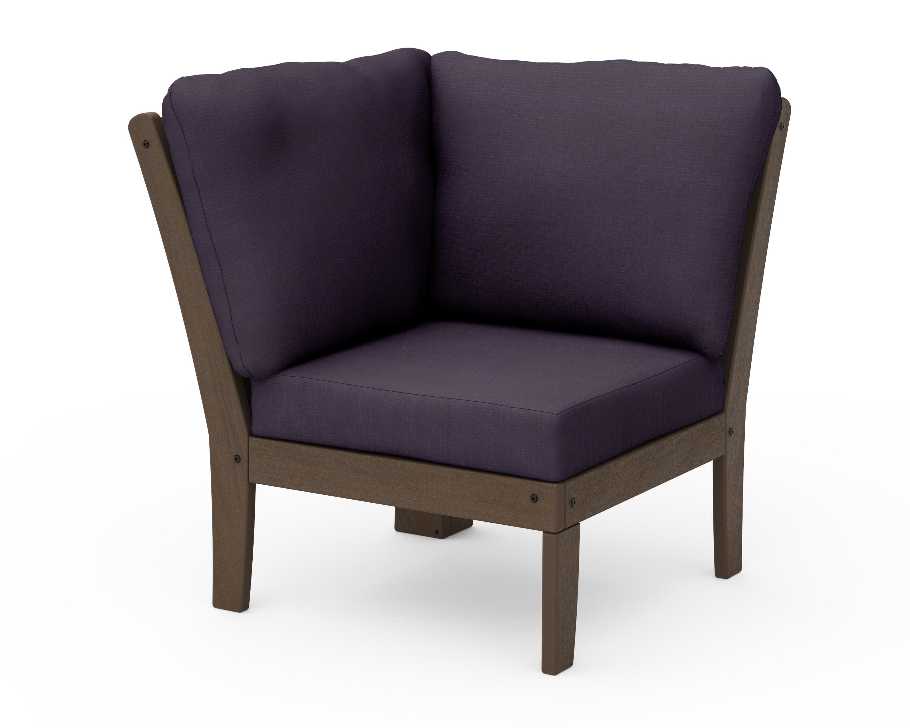 Braxton Modular Corner Chair in Kona / Navy Linen