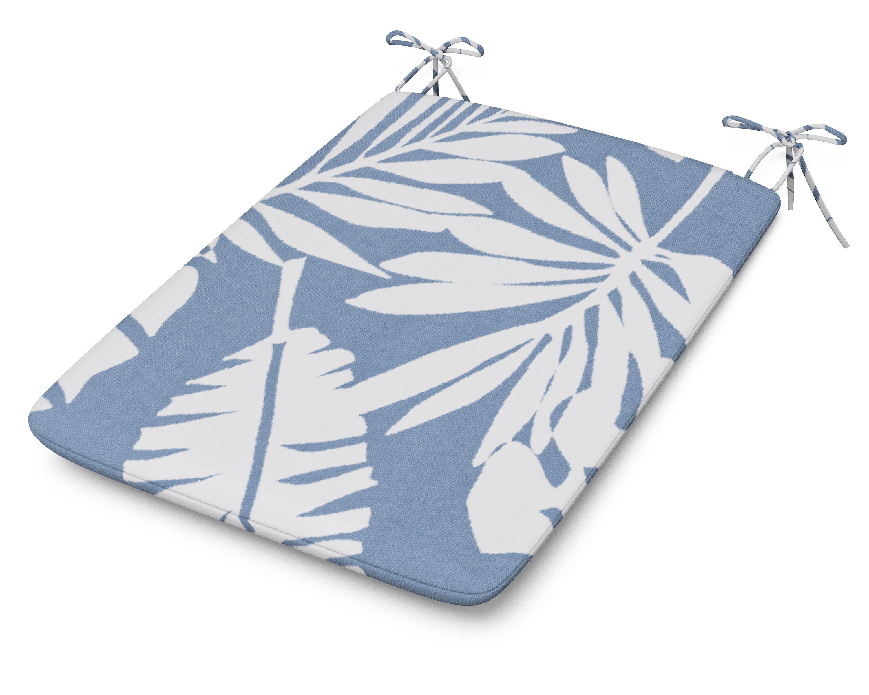 1100 Plaza Seat Pad in Leaf Sky Blue