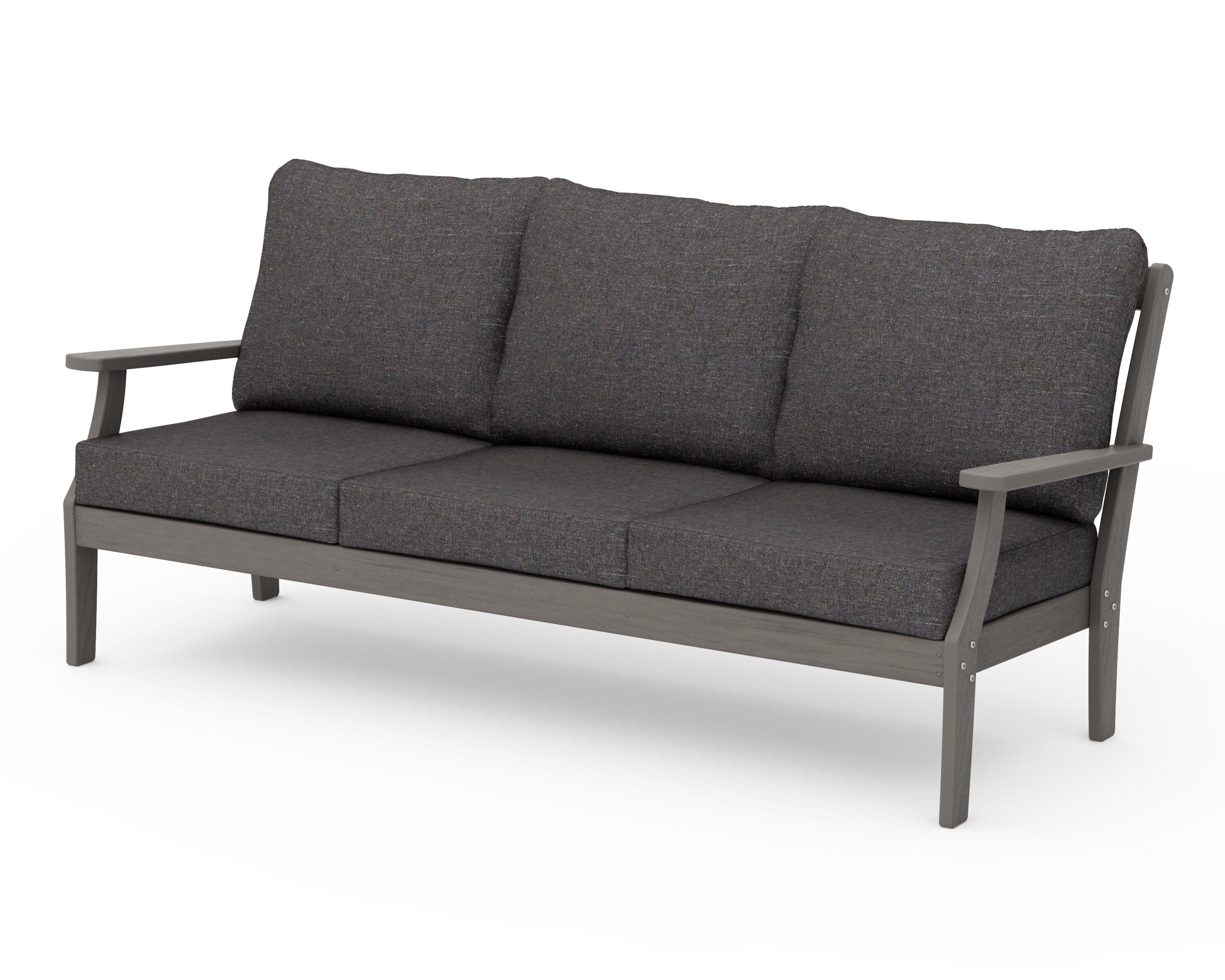 Braxton Deep Seating Sofa in Driftwood / Ash Charcoal