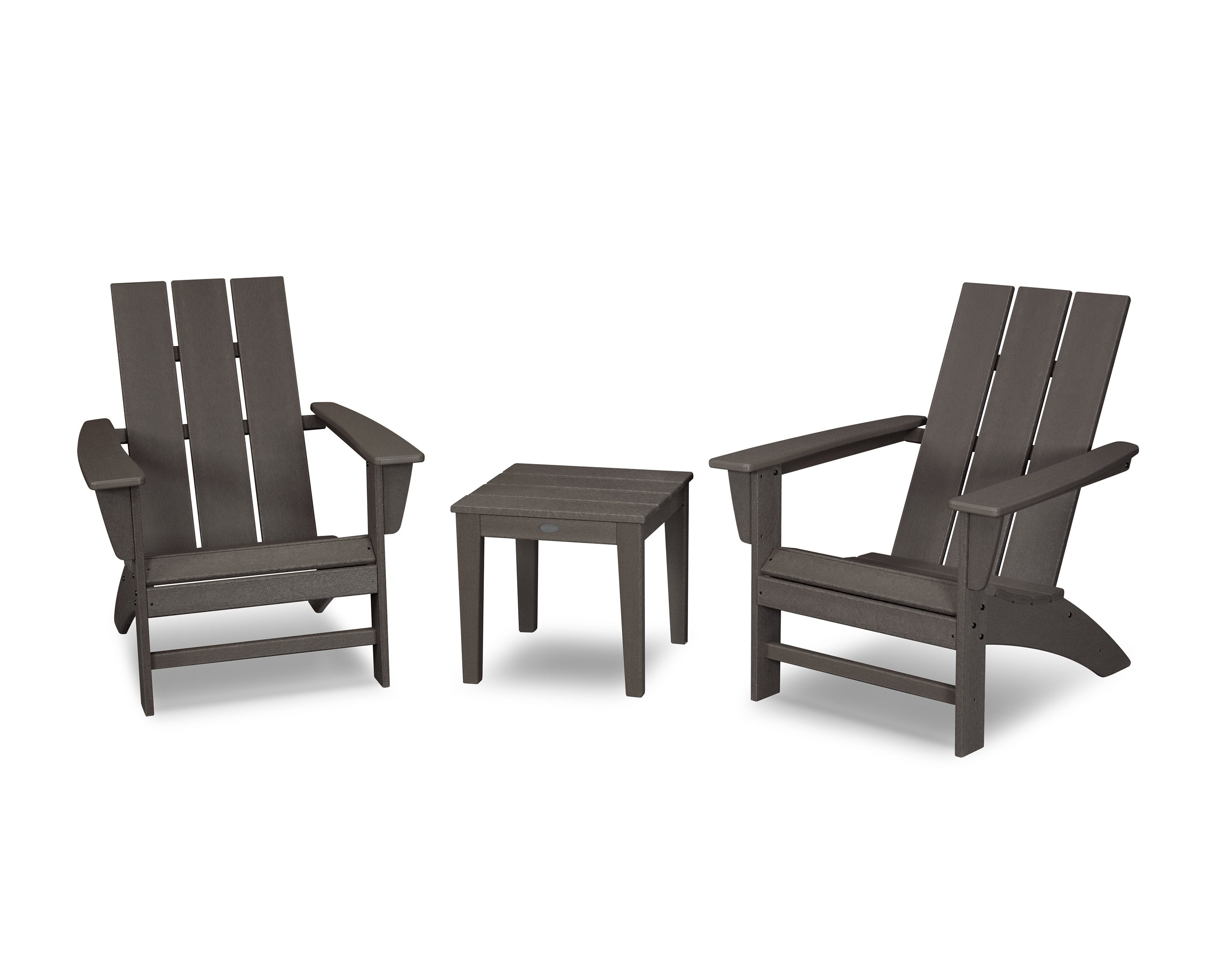 Modern Adirondack 3-Piece Set in Vintage Coffee