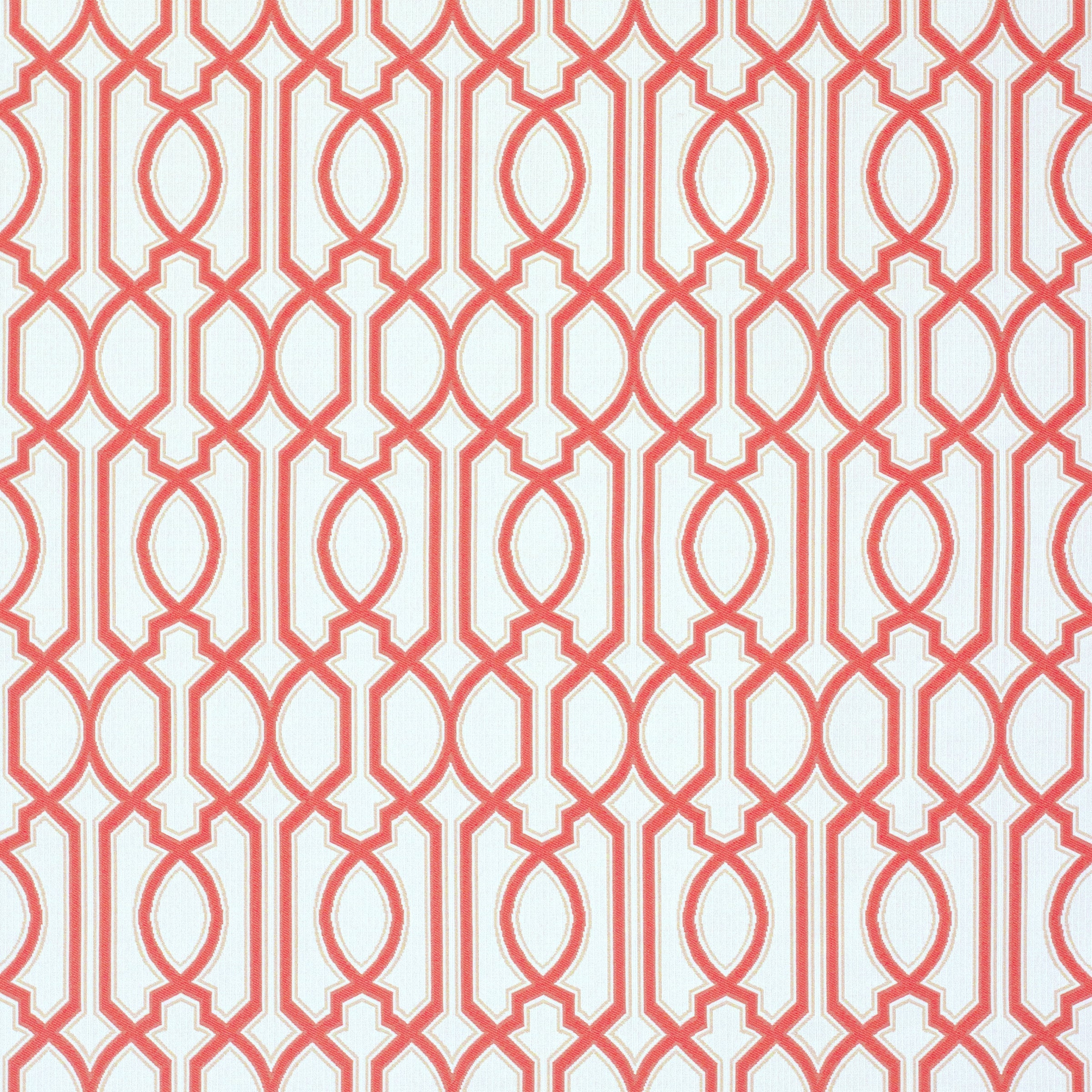 Seat Cushion 17"D x 20.75"W x 2.5"H in Chelsey Trellis Coral