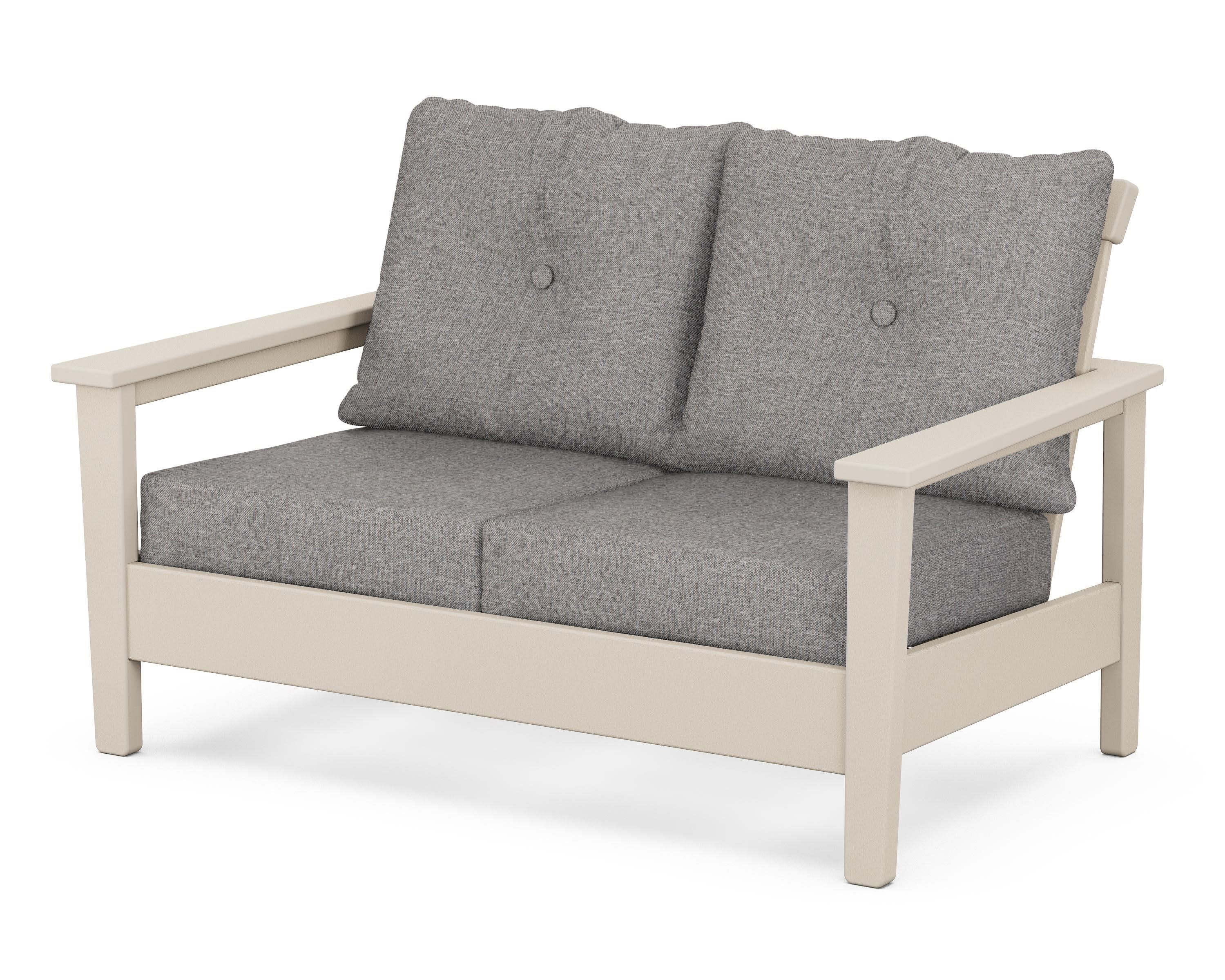 Prescott Deep Seating Loveseat in Sand / Grey Mist