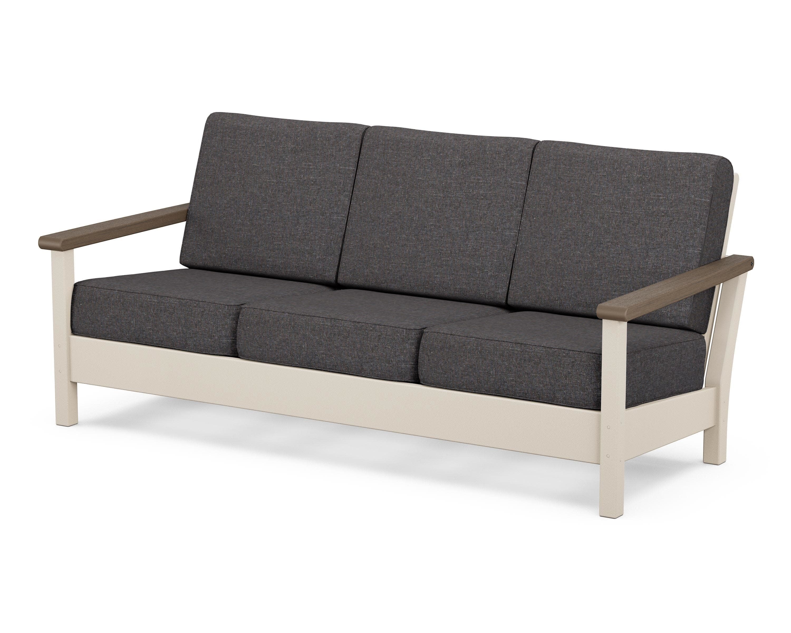 Harbour Deep Seating Sofa in Sand / Kona / Ash Charcoal