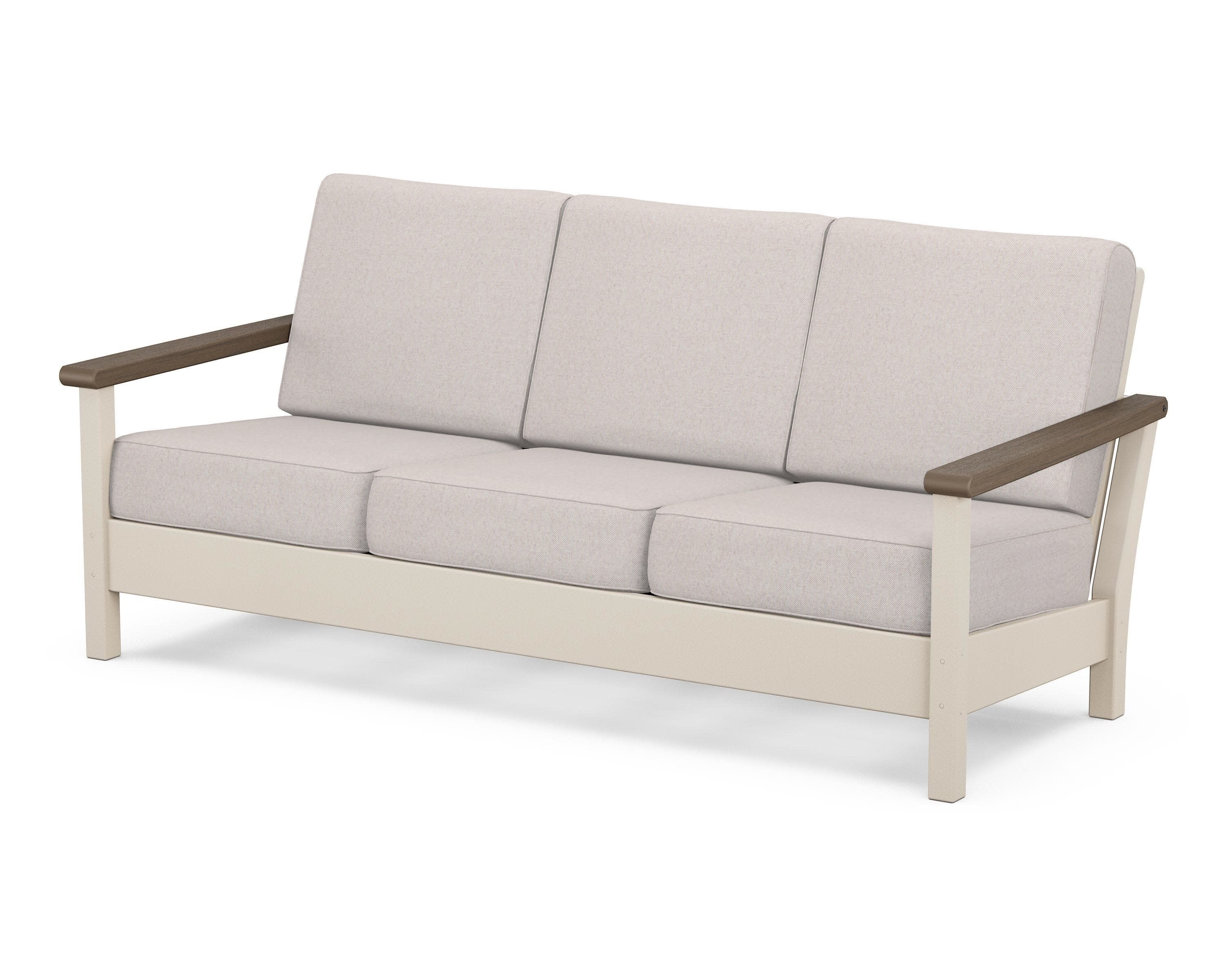 Harbour Deep Seating Sofa in Sand / Kona / Dune Burlap
