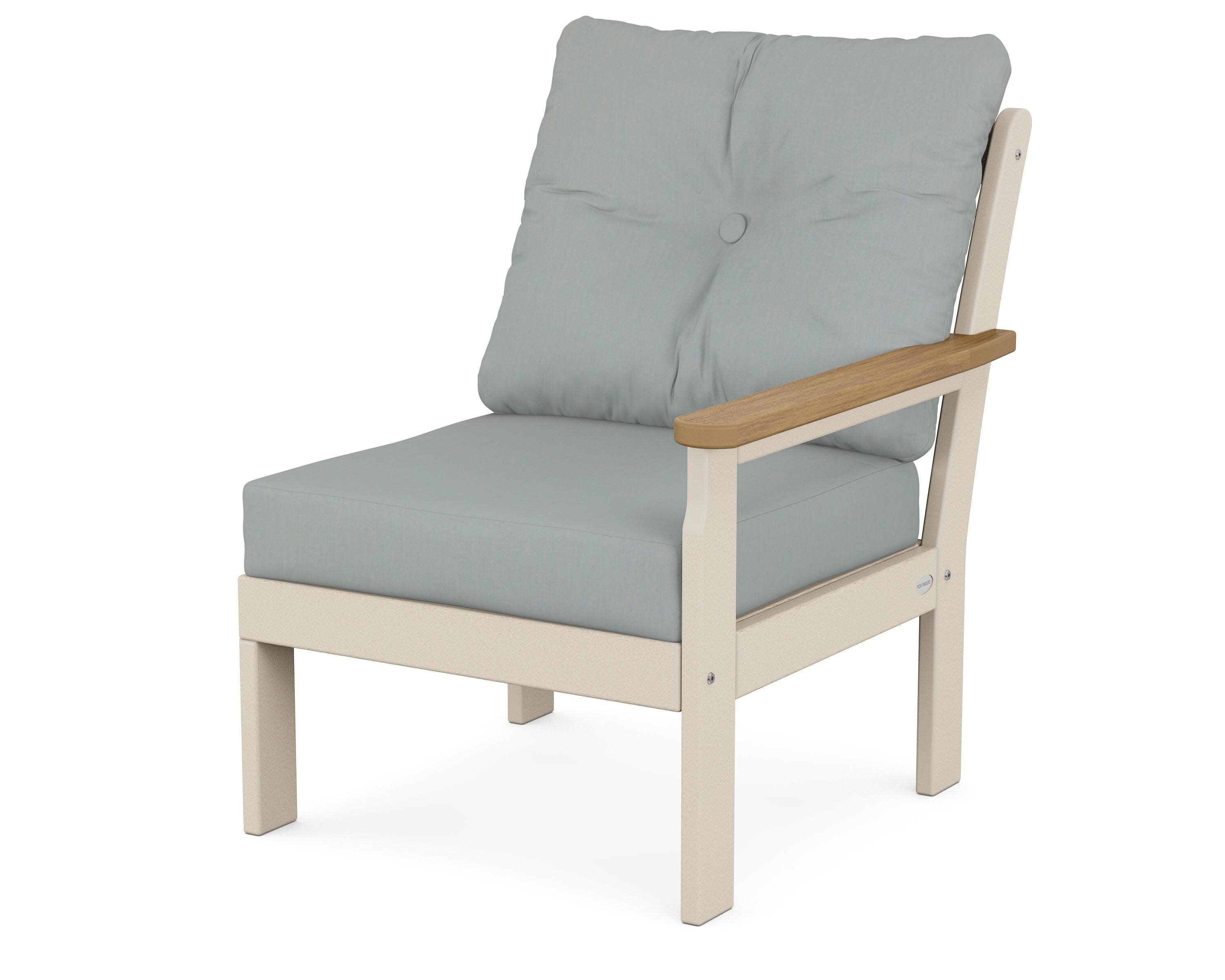 Vineyard Modular Right Arm Chair in Sand / Natural / Spa