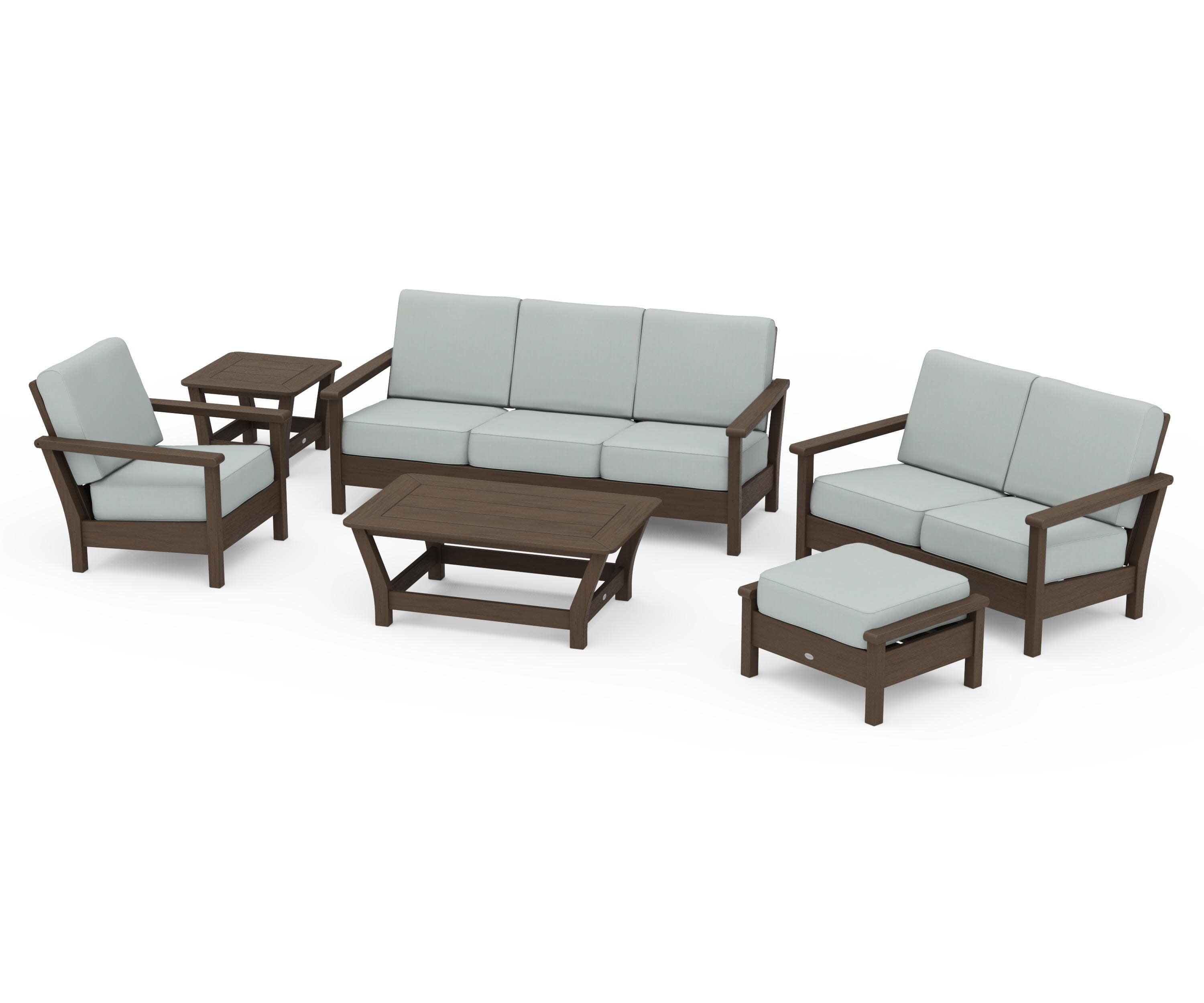 Harbour 6-Piece Outdoor Living Set in Kona / Spa