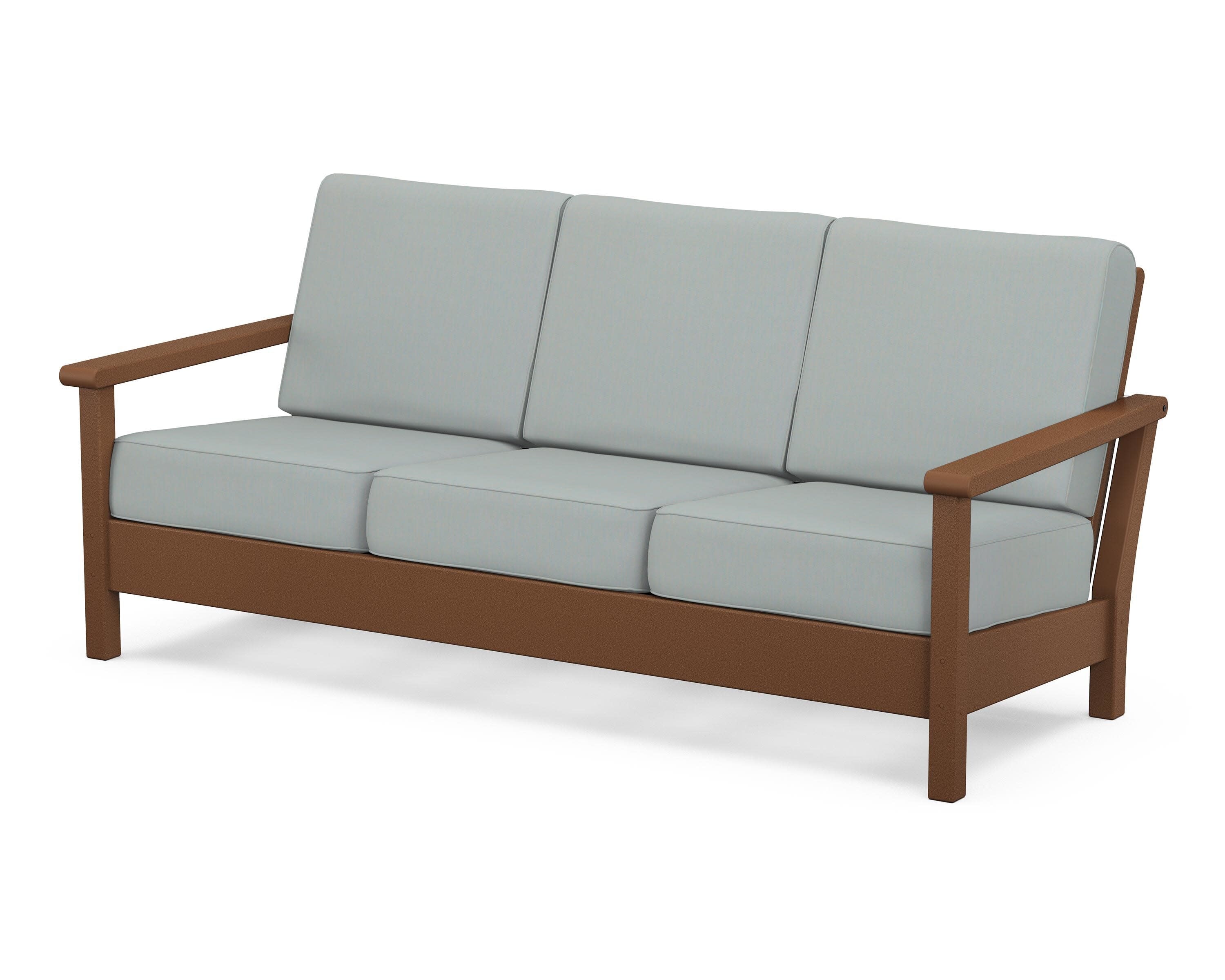 Harbour Deep Seating Sofa in Teak / Spa