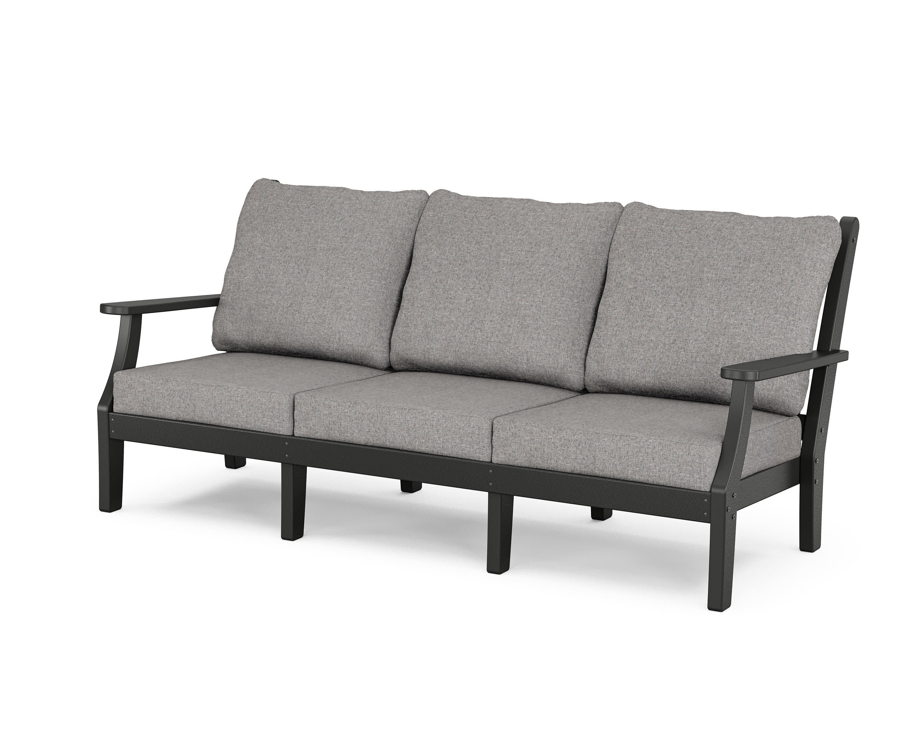 Wovendale Deep Seating Sofa in Black / Grey Mist