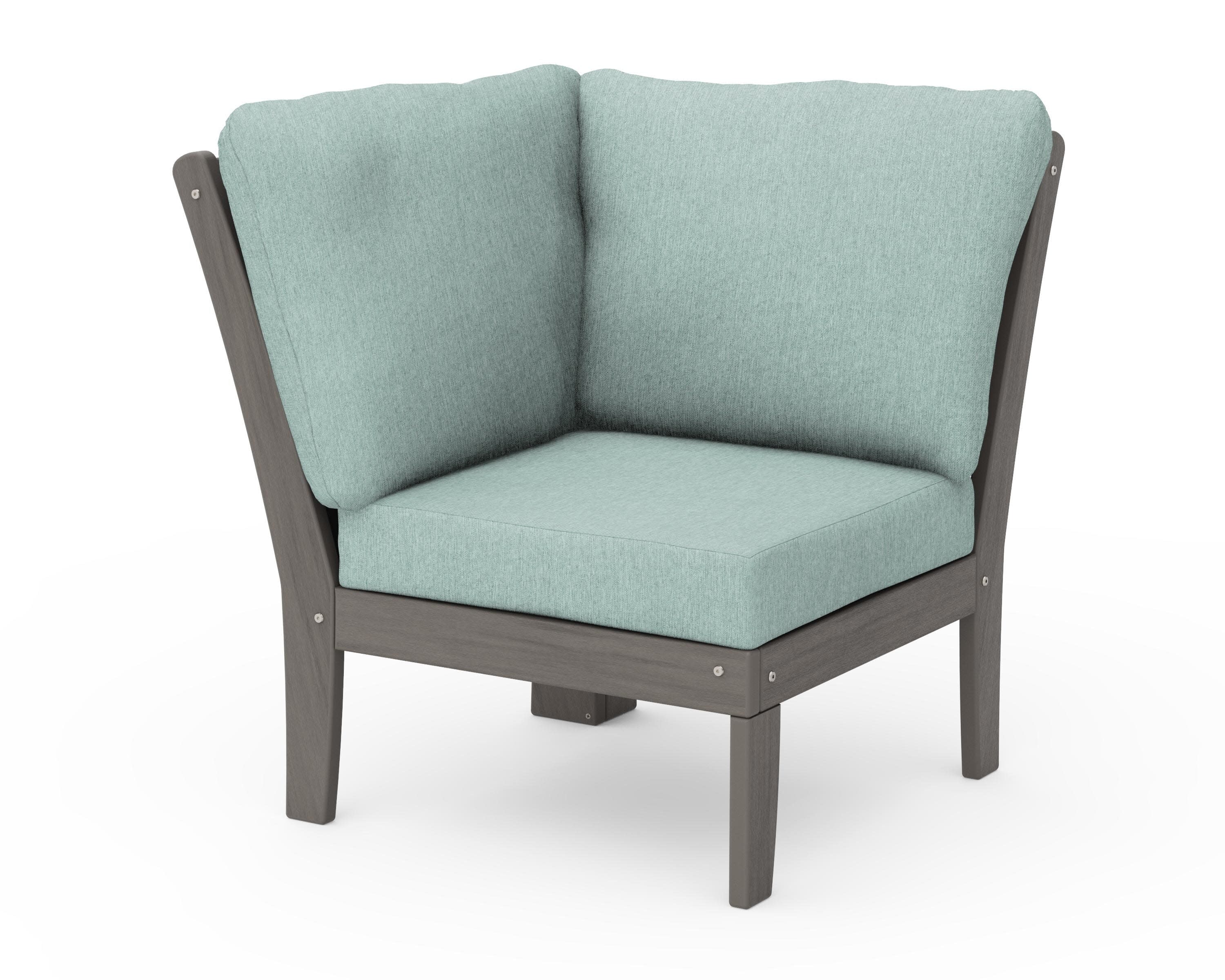 Braxton Modular Corner Chair in Driftwood / Glacier Spa