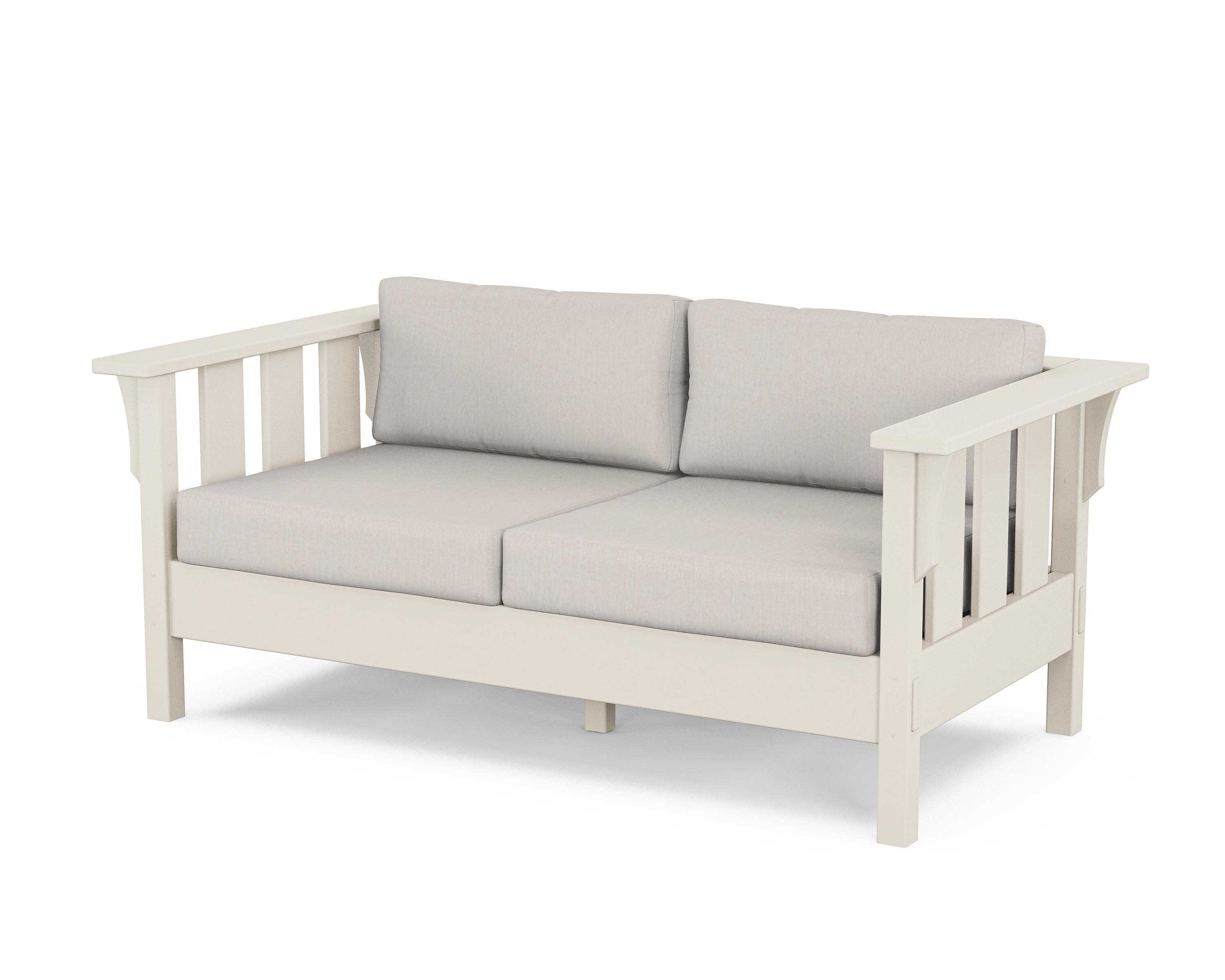 Acadia Deep Seating Loveseat in Sand / Cast Ash
