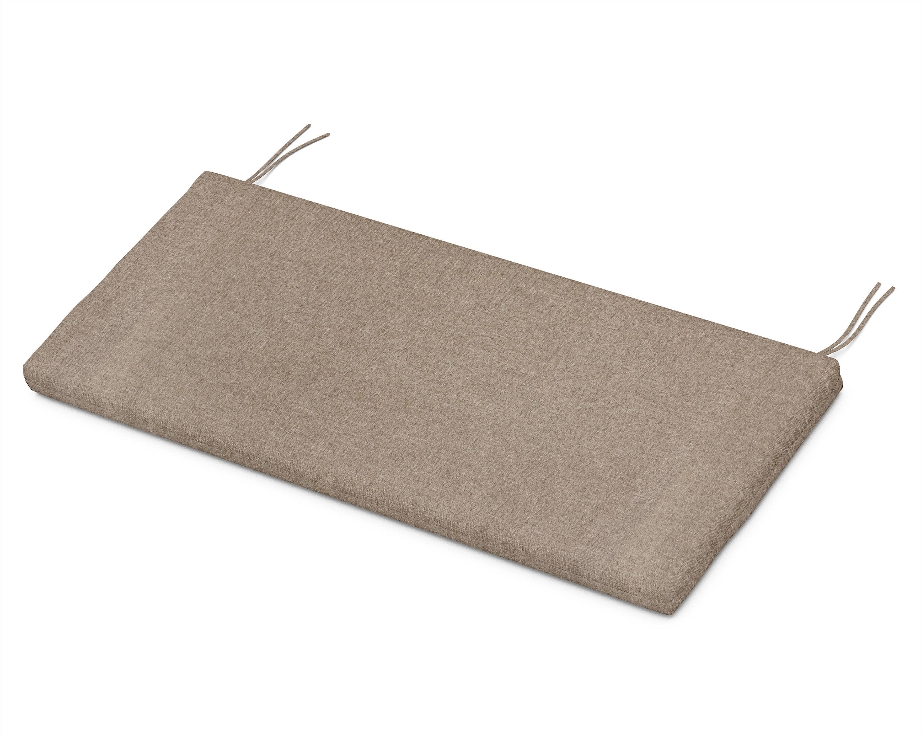 Bench Seat Cushion - 17.75"D x 41"W x 2.5"H in Spiced Burlap