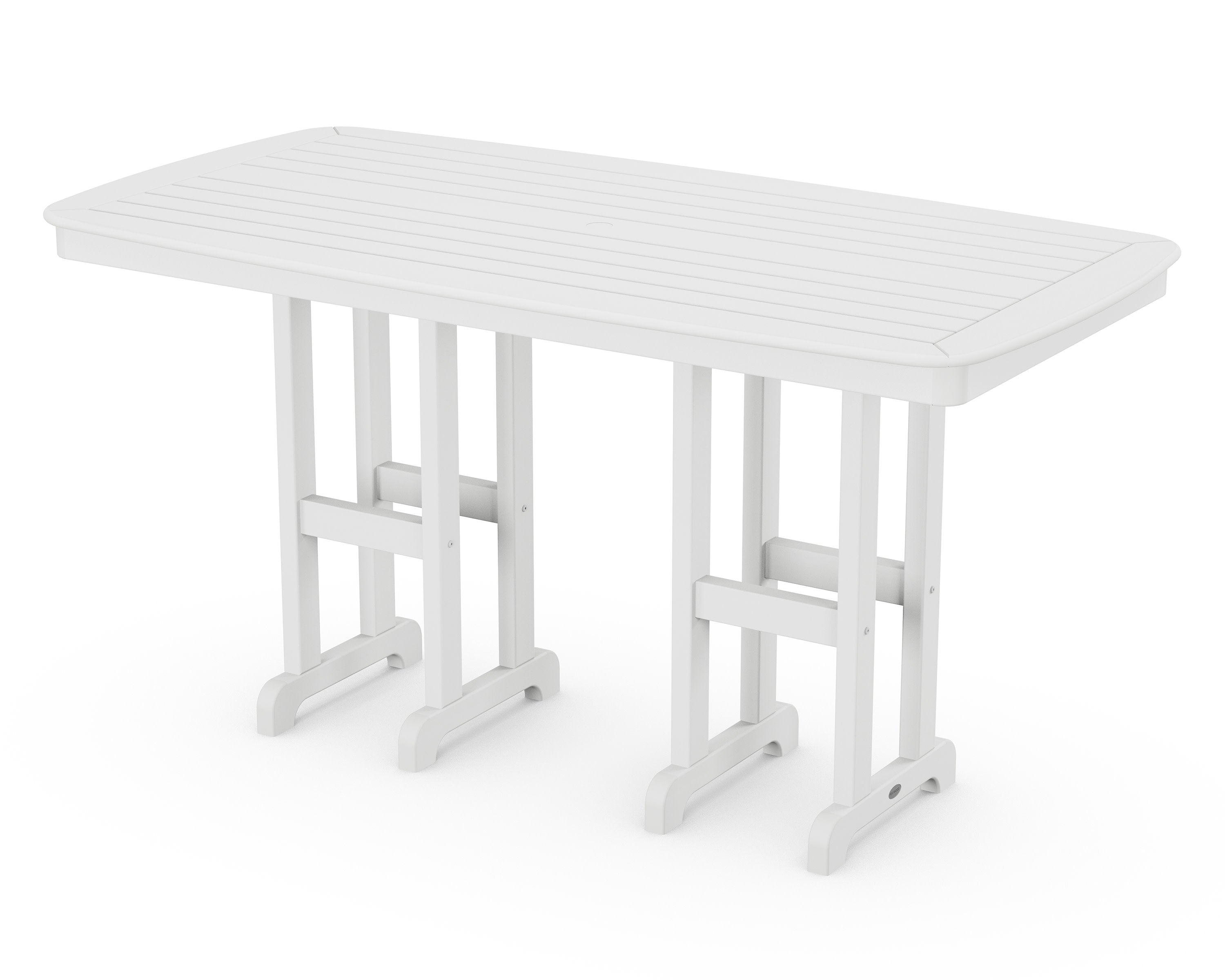 Nautical 37" x 72" Counter Table in White