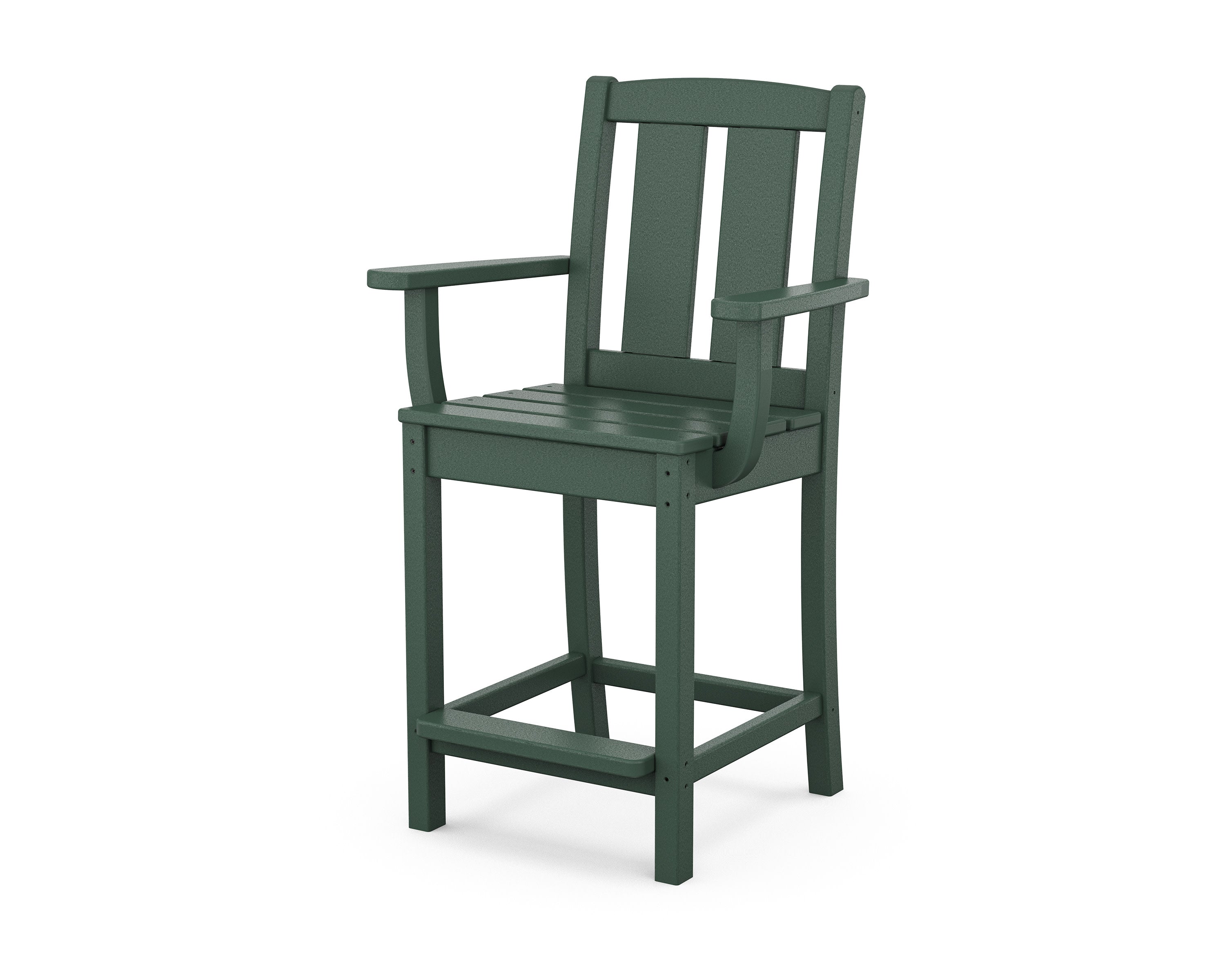 Mission Counter Arm Chair in Green