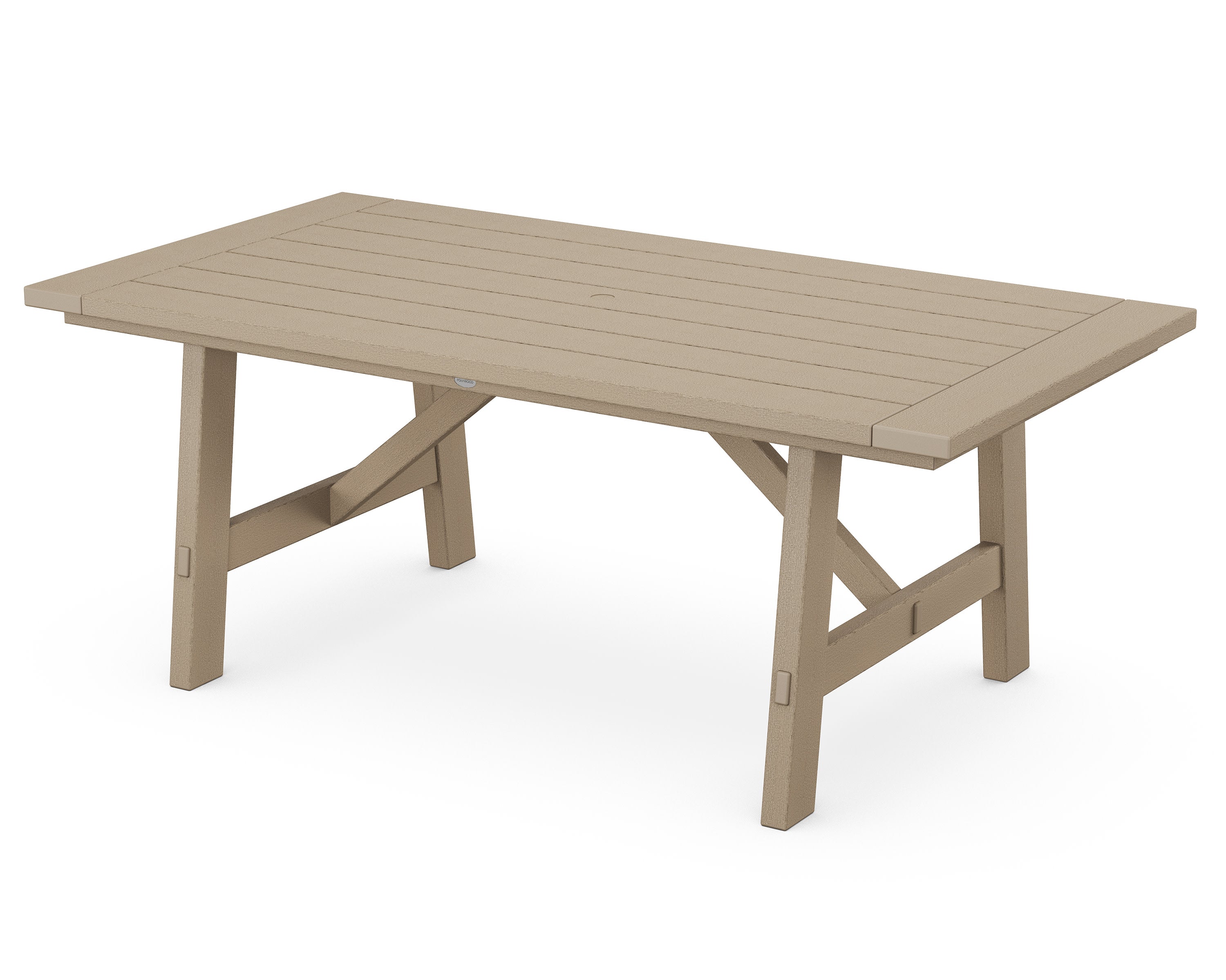 Rustic Farmhouse 39" x 75" Dining Table in Vintage Sahara