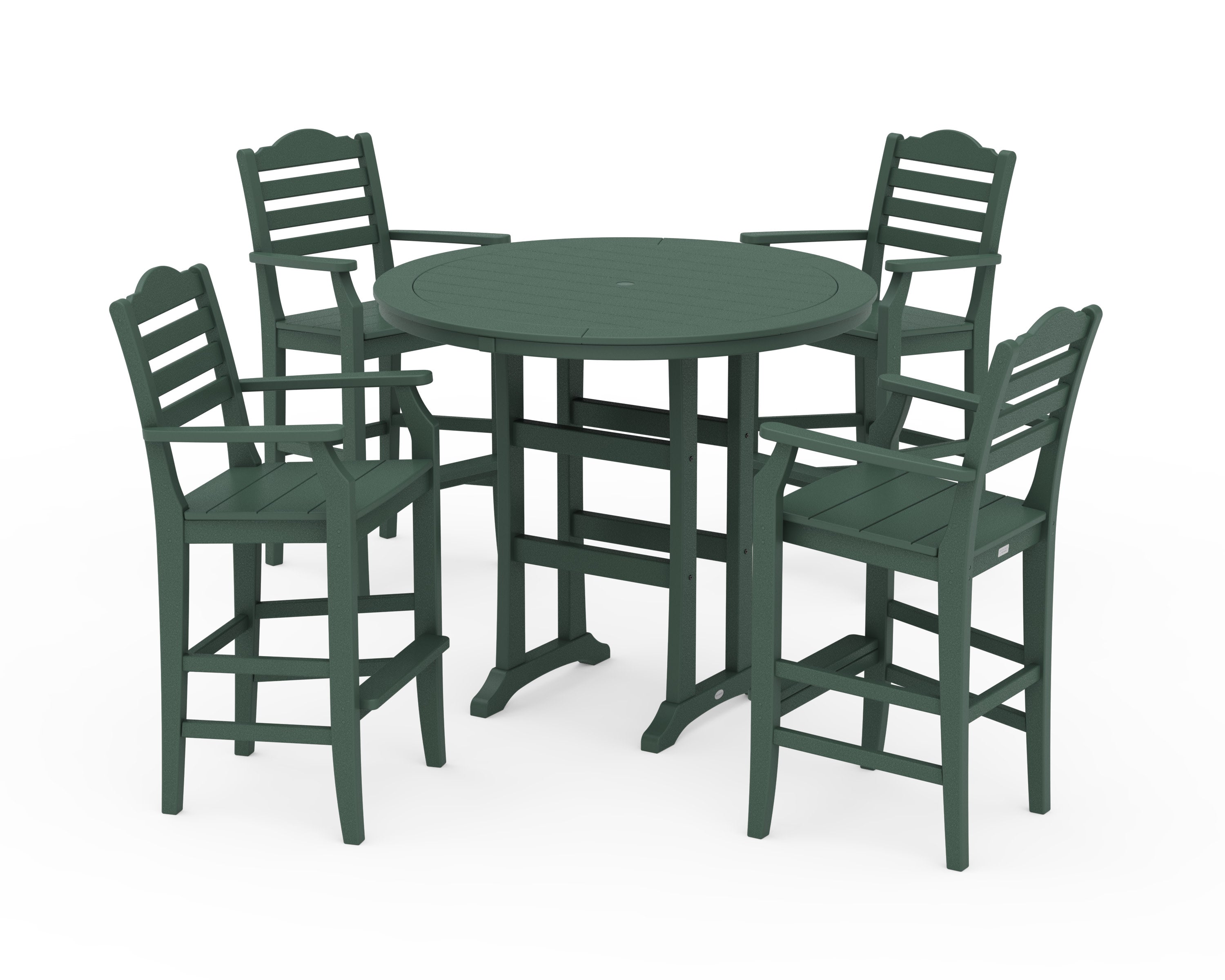 Savannah 5-Piece Round Bar Set in Green