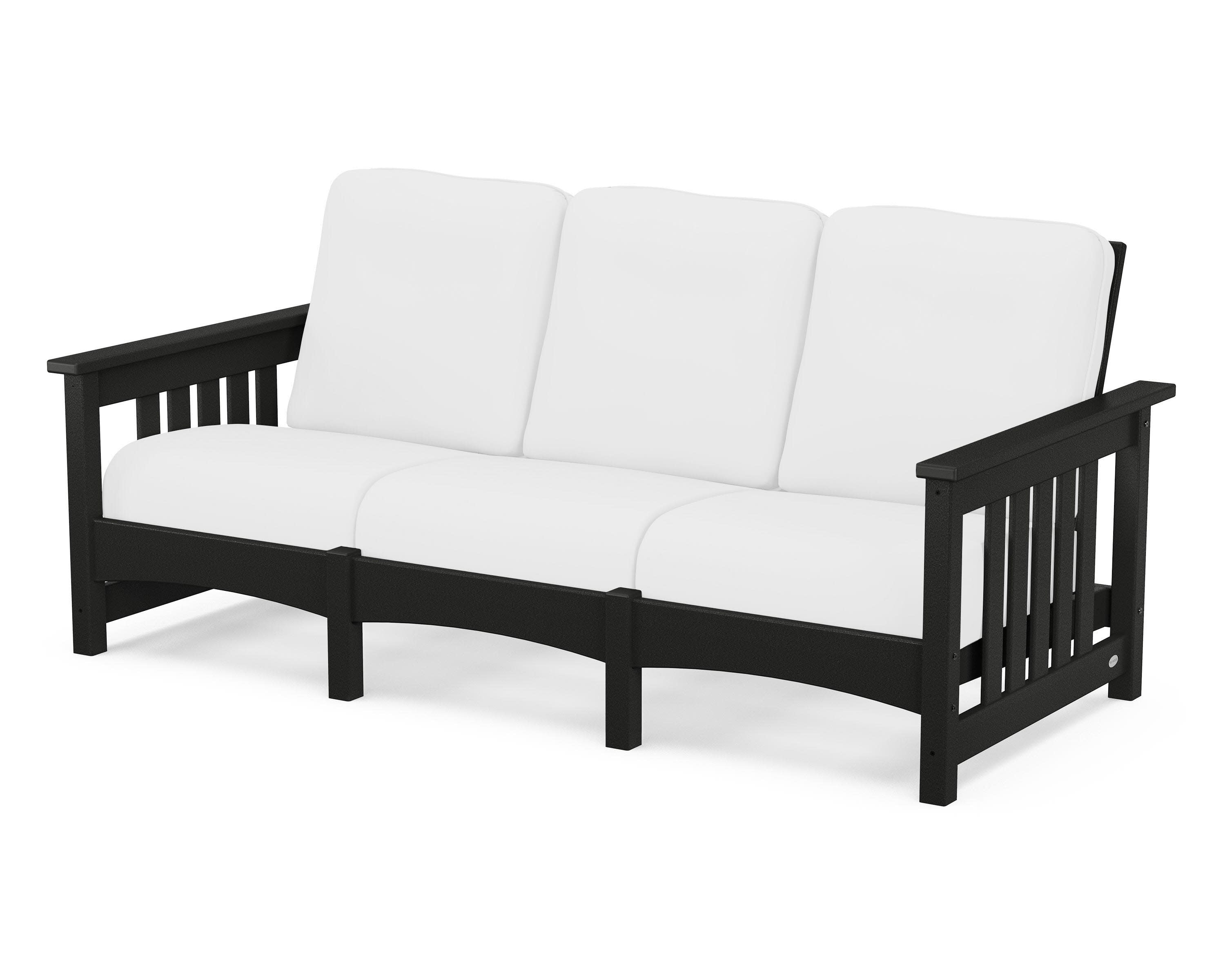 Club Mission Sofa in Black / Natural