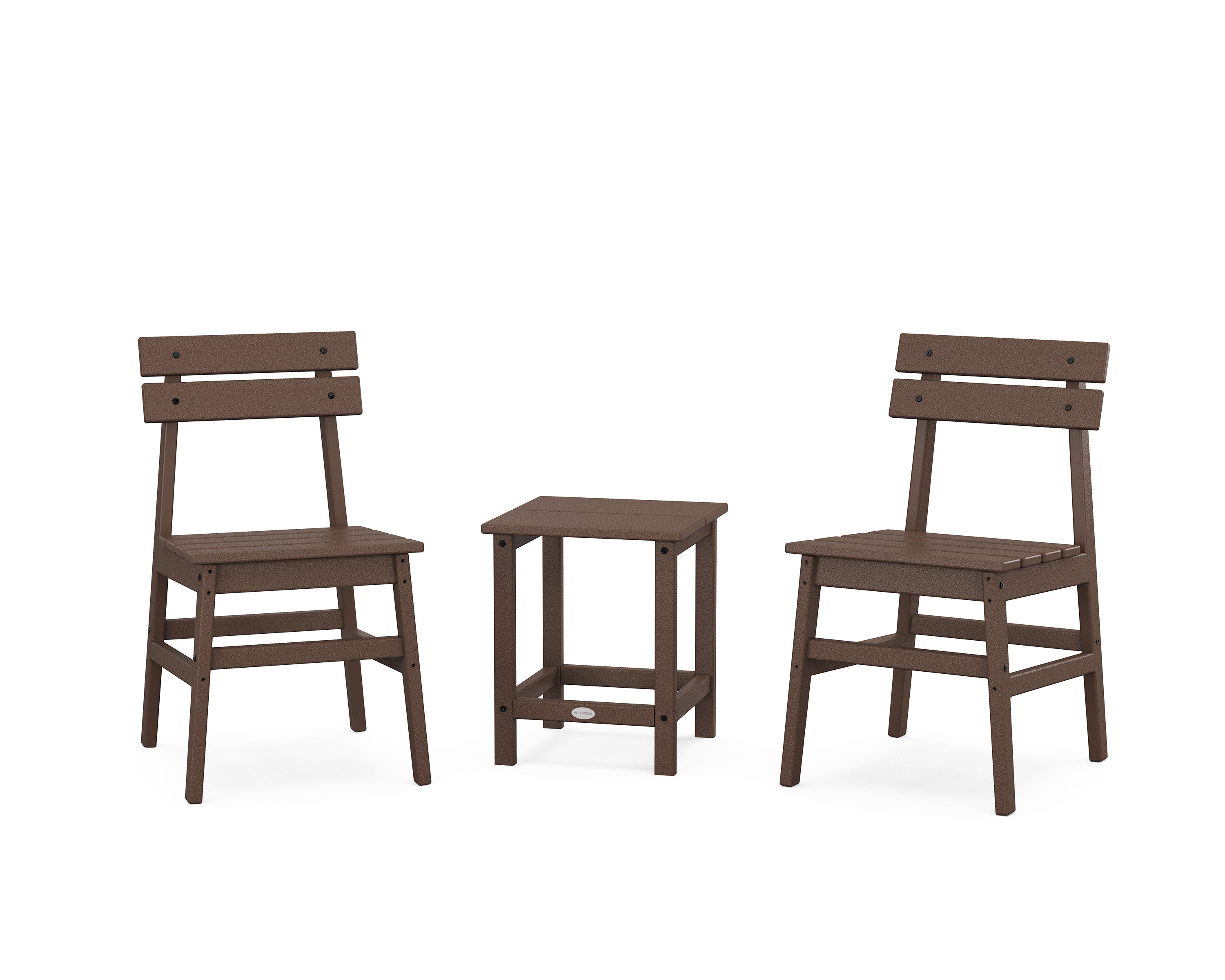Modern Studio Plaza Chair 3-Piece Seating Set in Mahogany