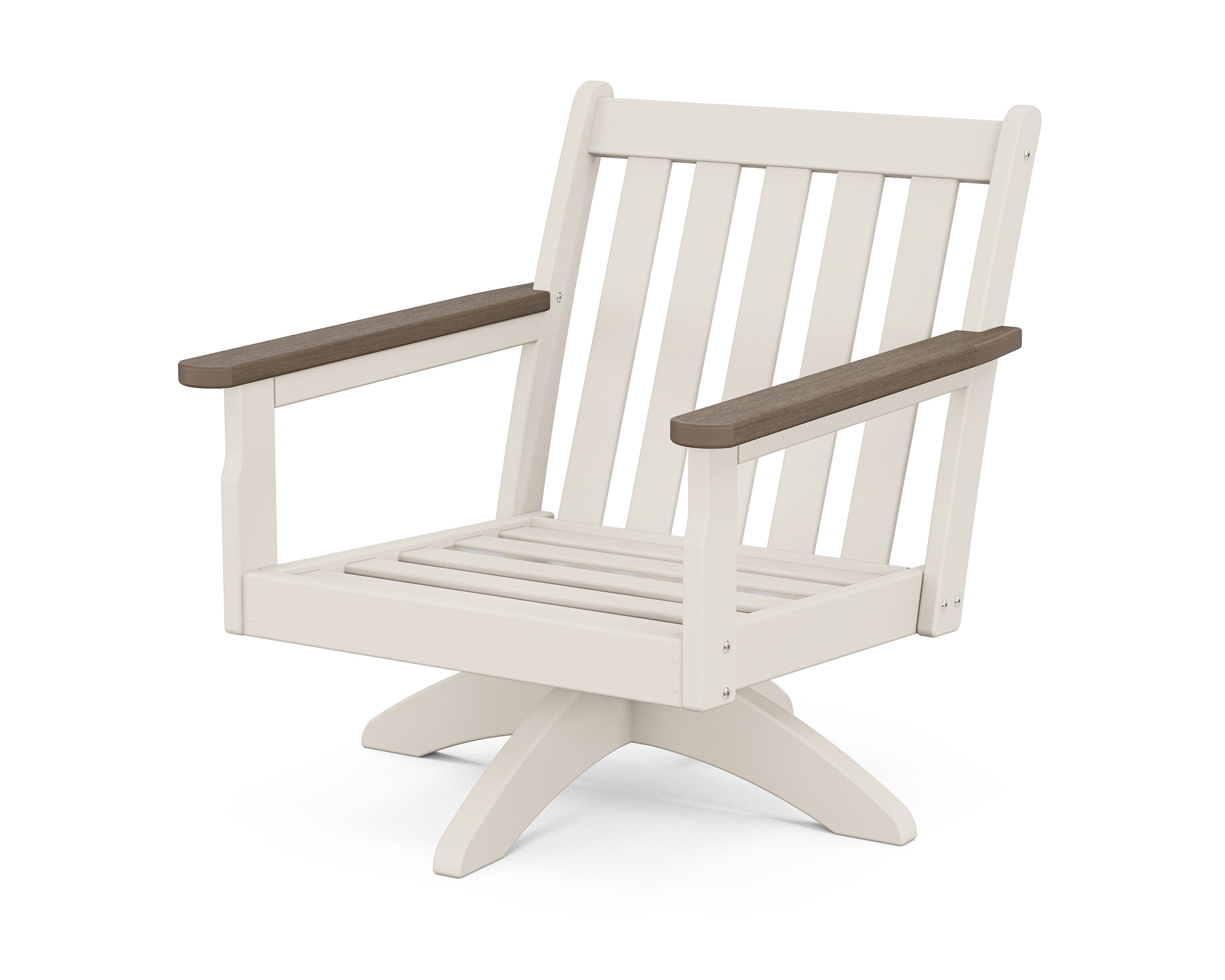 Vineyard Deep Seating Swivel Chair Frame in Sand / Kona