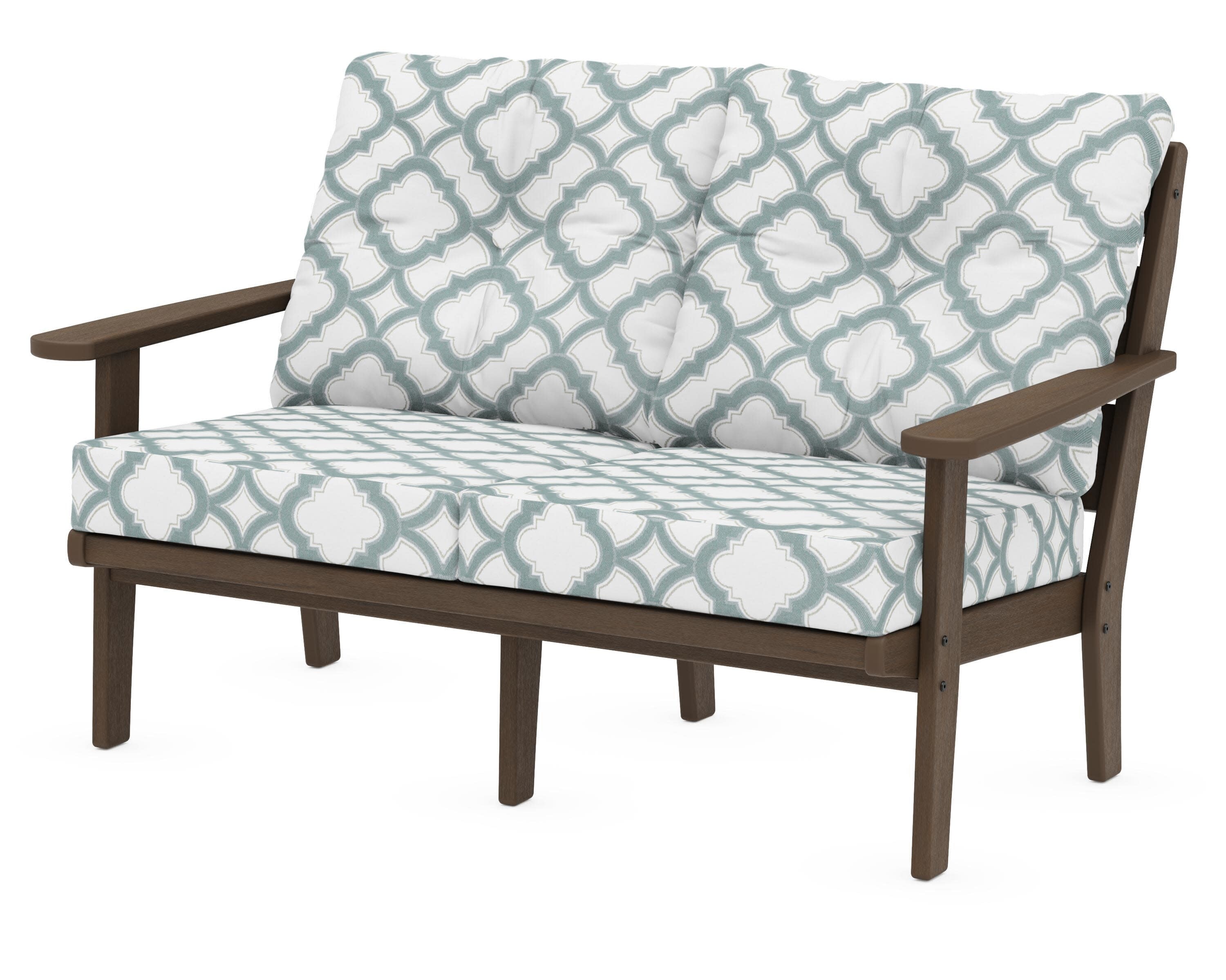 Lakeside Deep Seating Loveseat in Kona / Trellis Glacier Spa