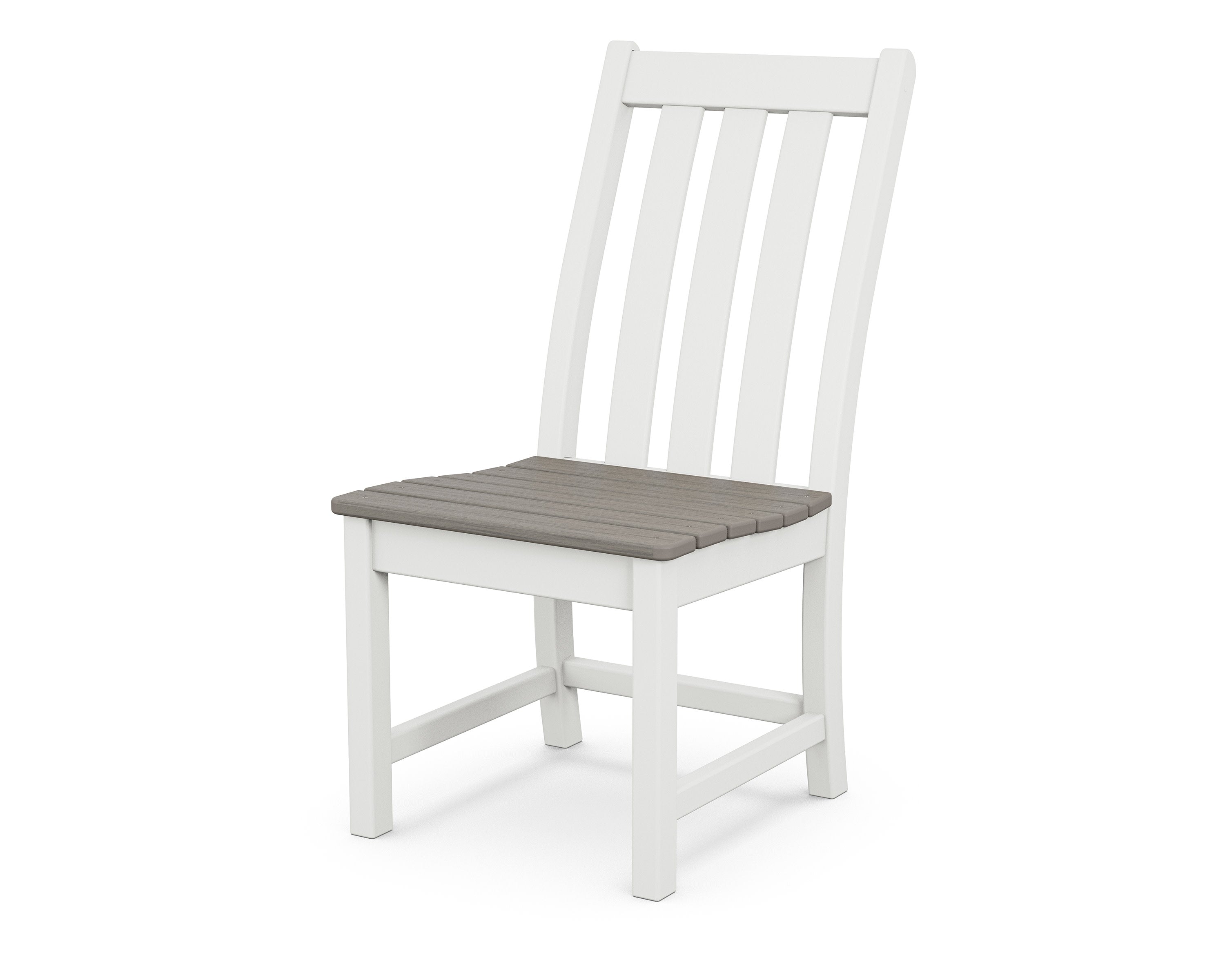 Vineyard Dining Side Chair in White / Driftwood