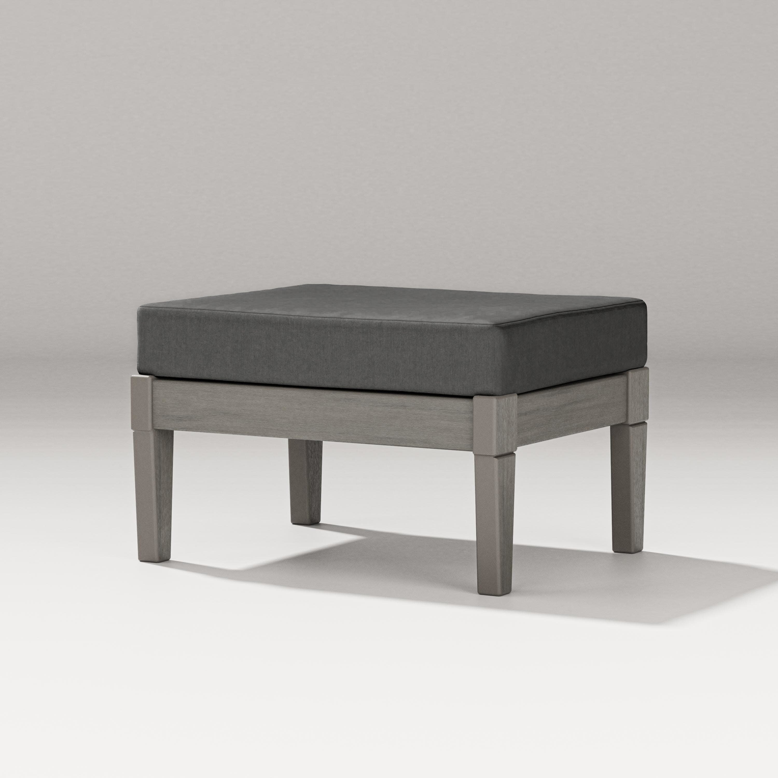 Estate Lounge Ottoman in Driftwood / Spectrum Carbon