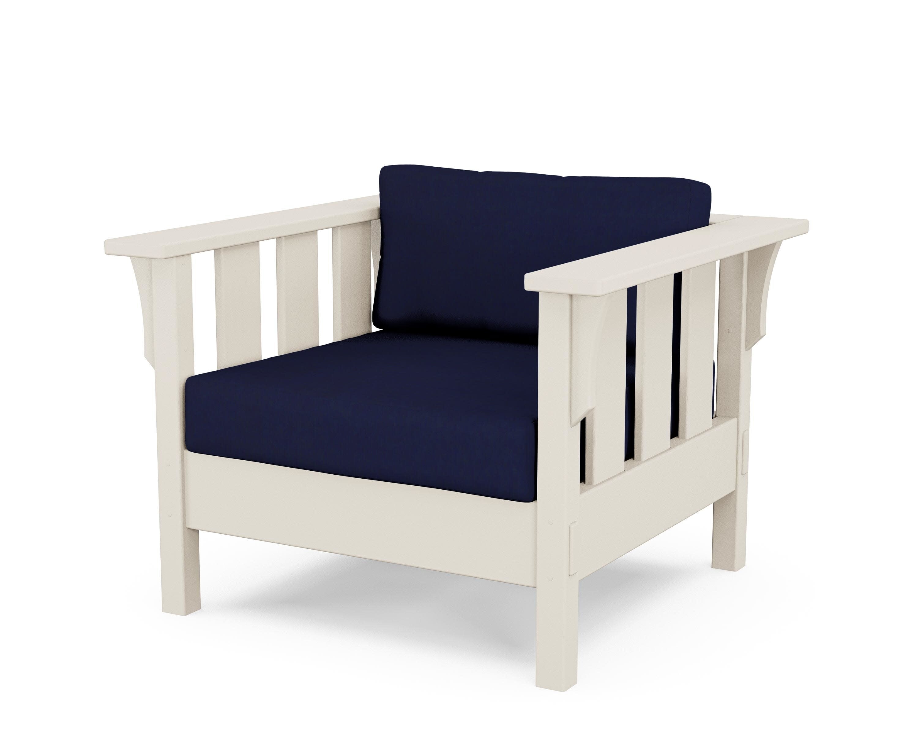 Acadia Deep Seating Chair in Sand / Navy