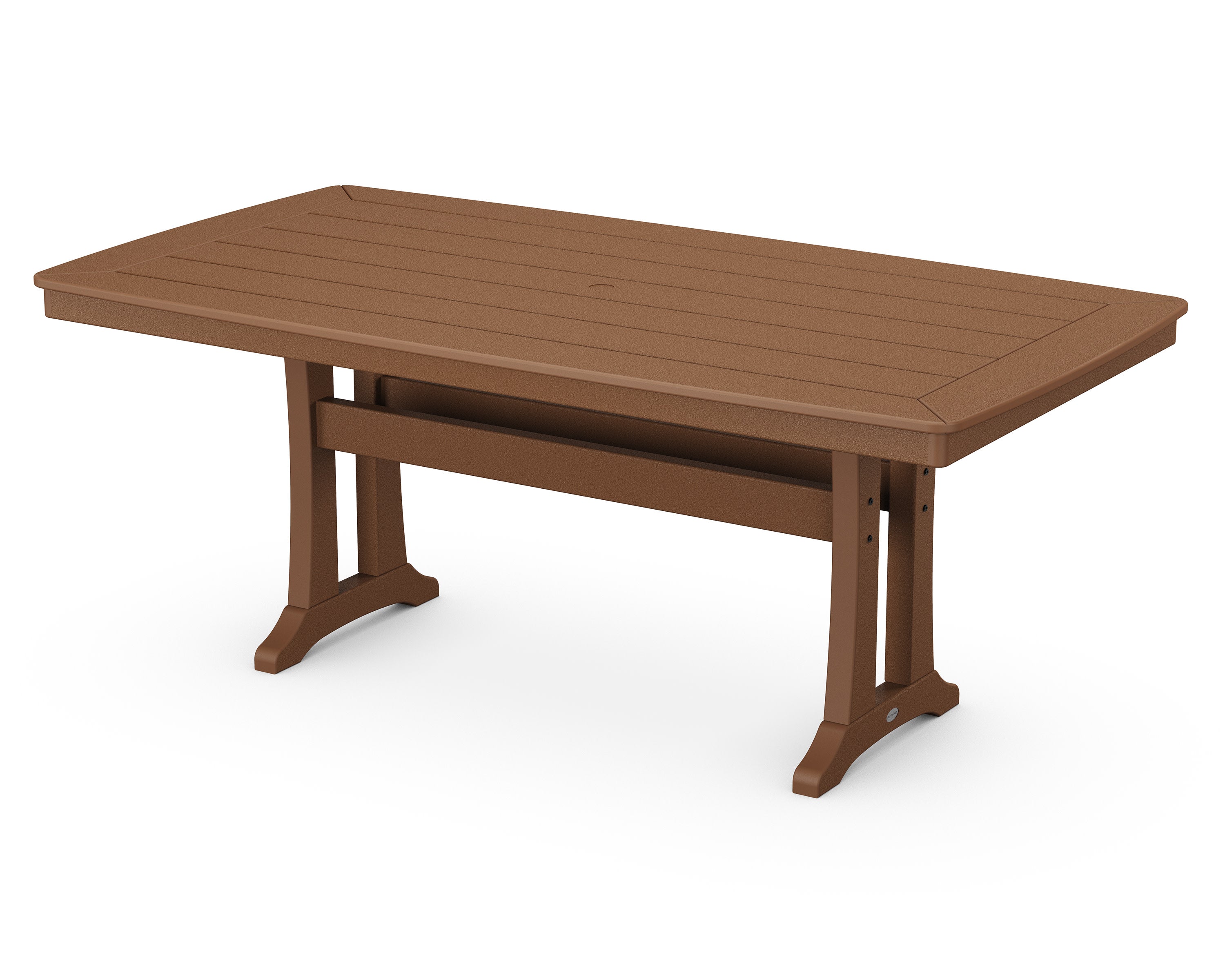 Nautical Trestle 38" x 73" Dining Table in Teak