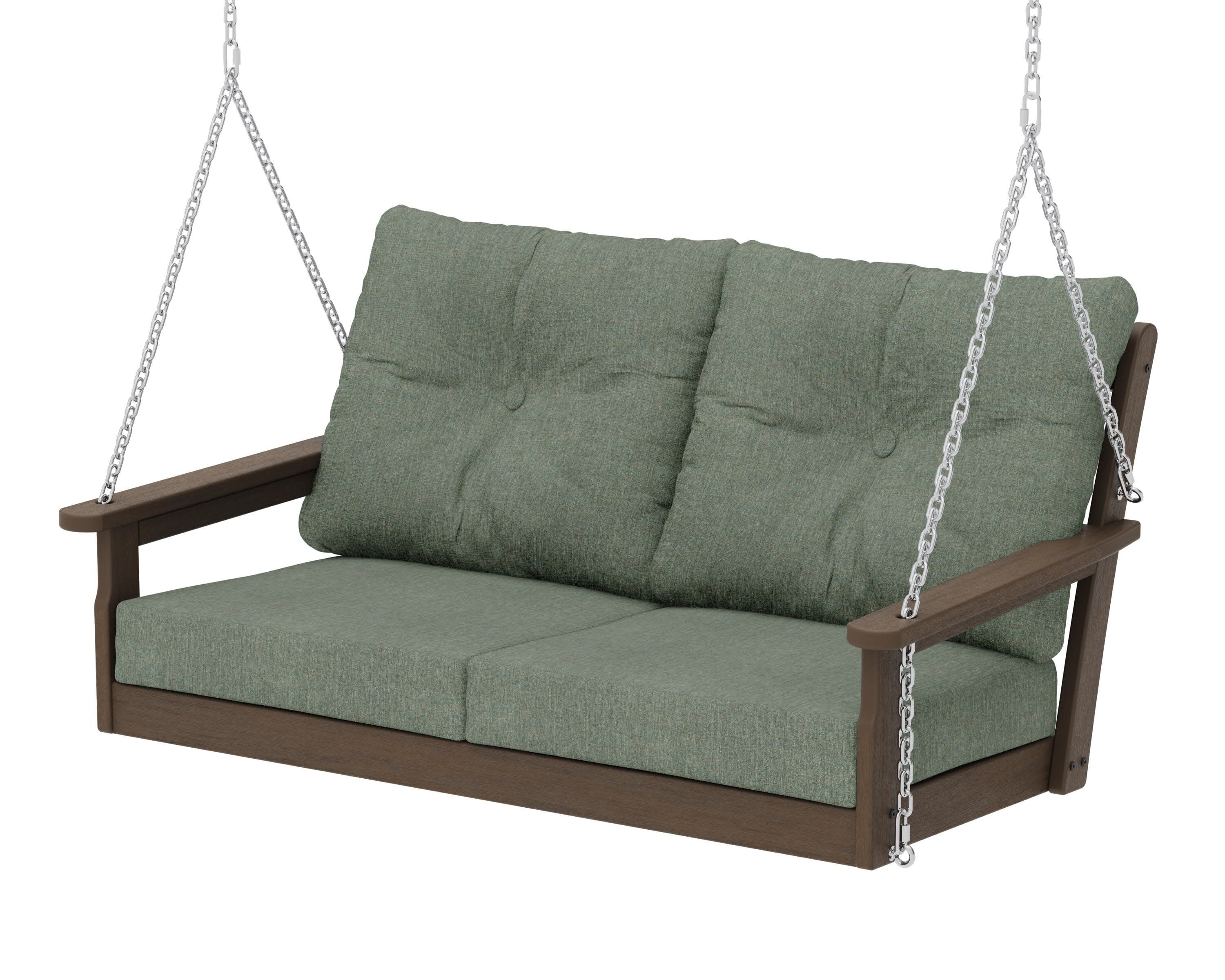 Vineyard Deep Seating Swing in Kona / Cast Sage
