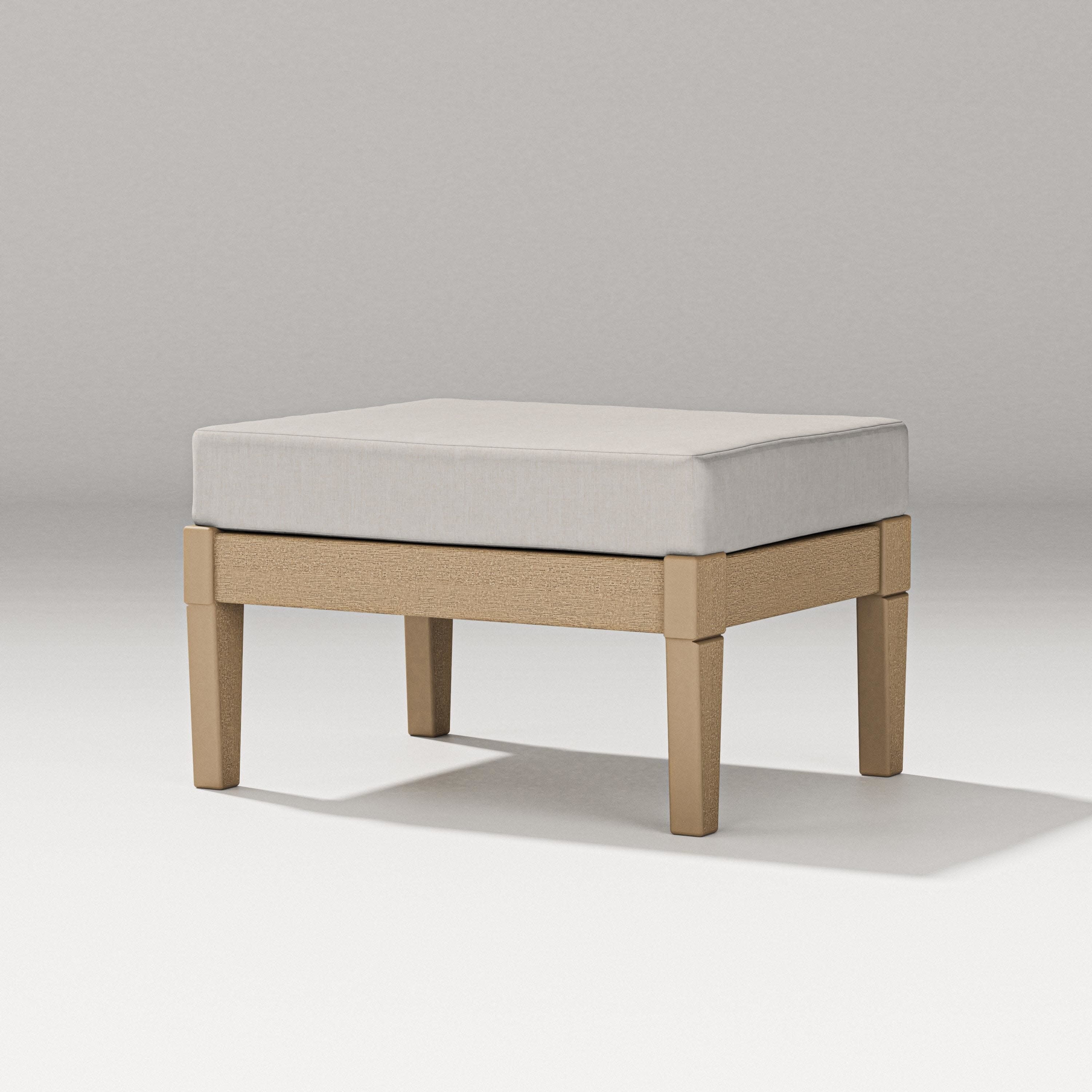 Estate Lounge Ottoman in Vintage Sahara / Cast Ash