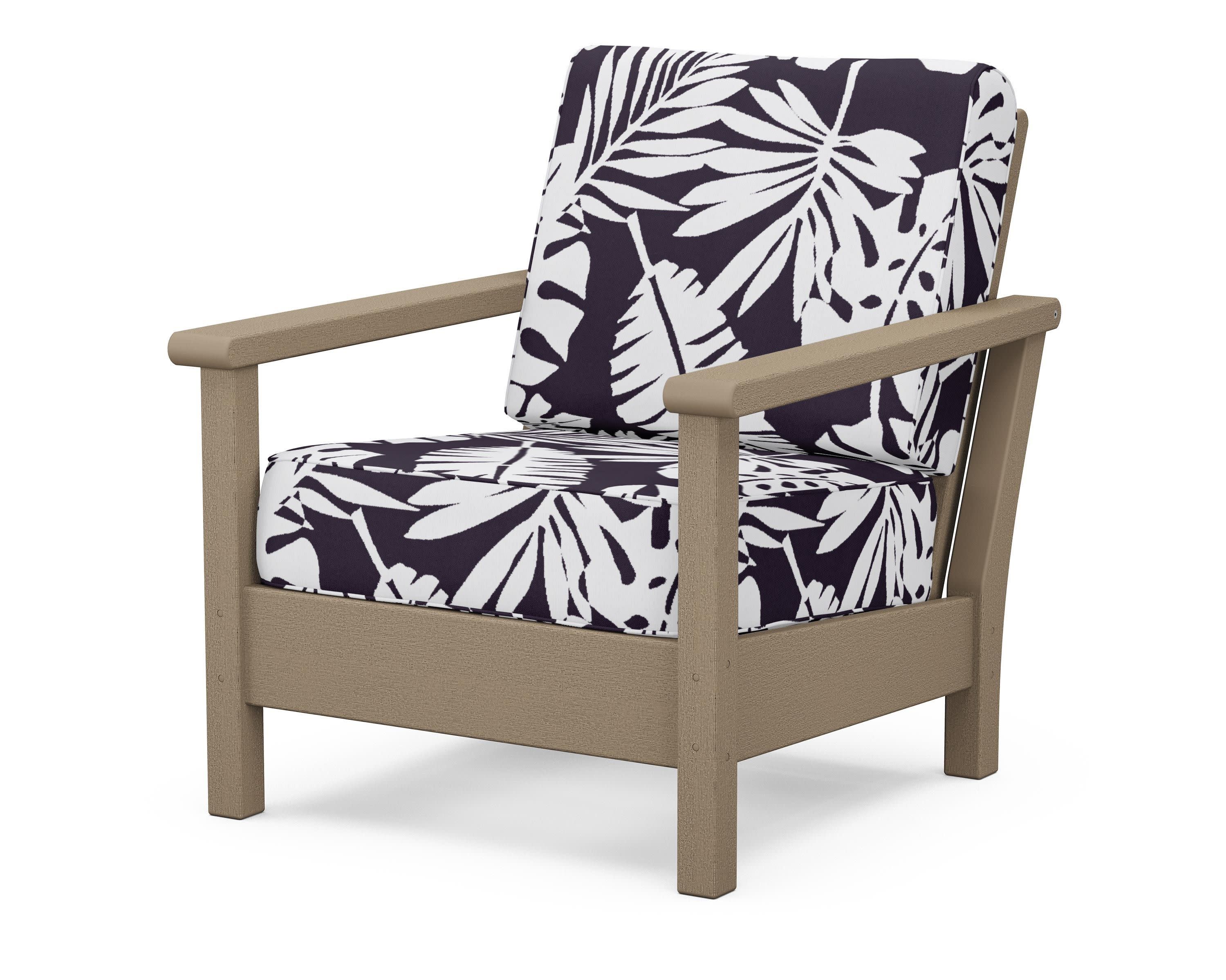 Harbour Deep Seating Chair in Vintage Sahara / Leaf Navy